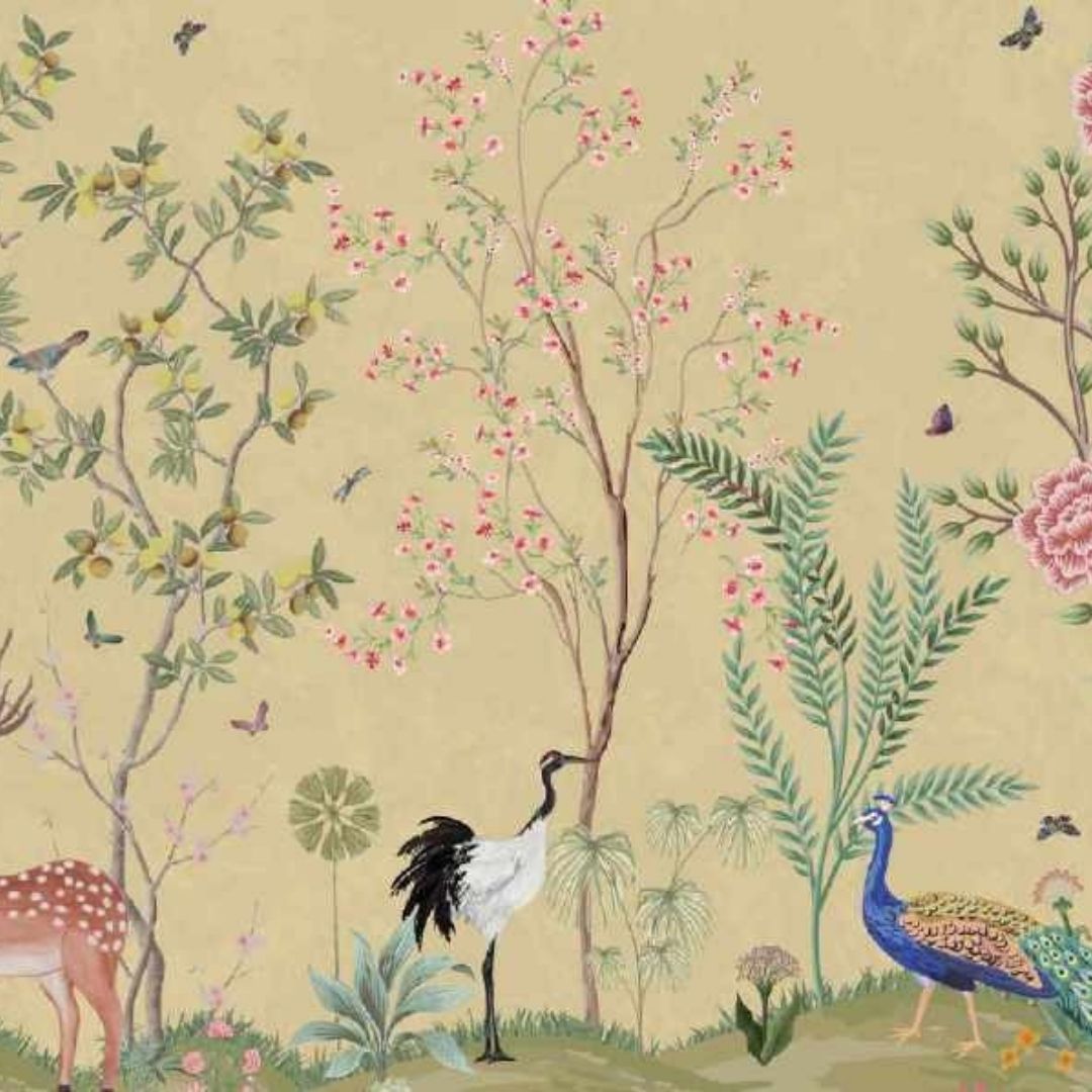 Garden of Dreams Tropical Wallpaper - Exquisite Custom Designs