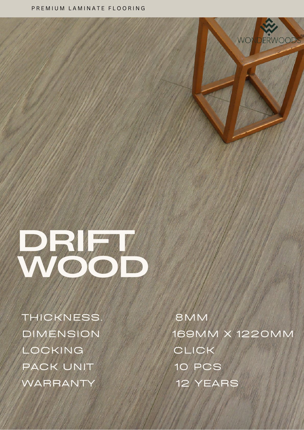 Drift Wood 8mm Unique Laminate Flooring