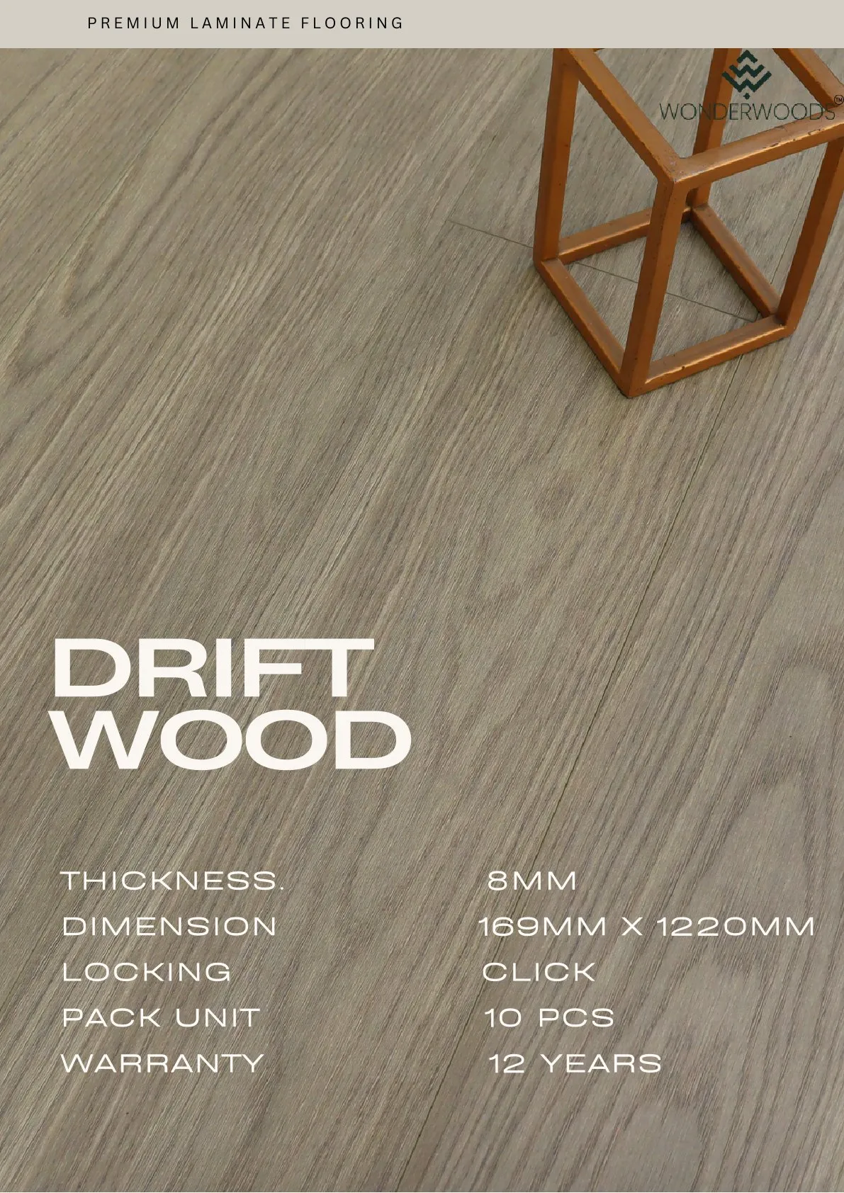 Drift Wood 8mm Unique Laminate Flooring