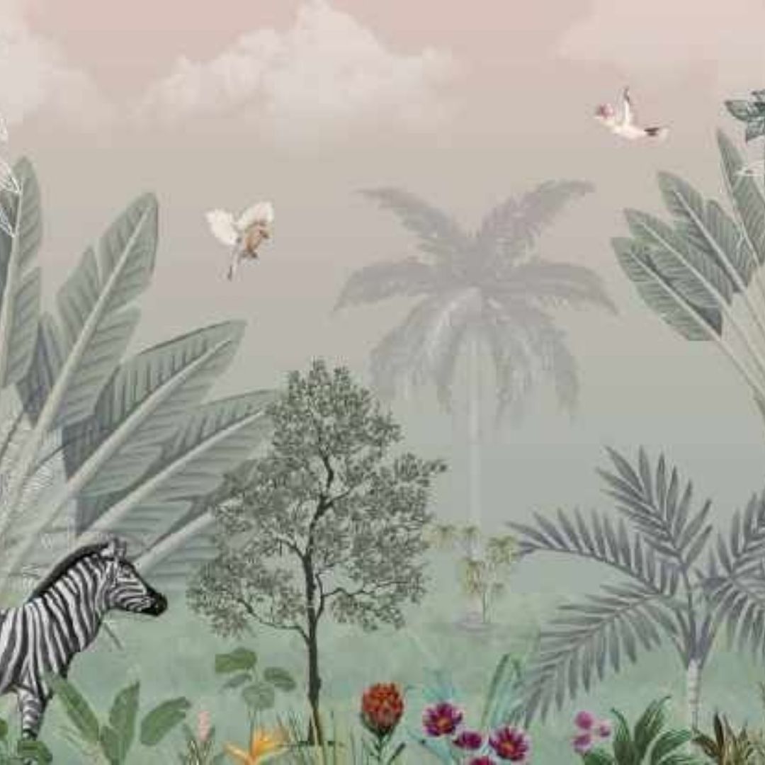 Transform Your Space with Alora Tropical Custom Wallpaper Collection