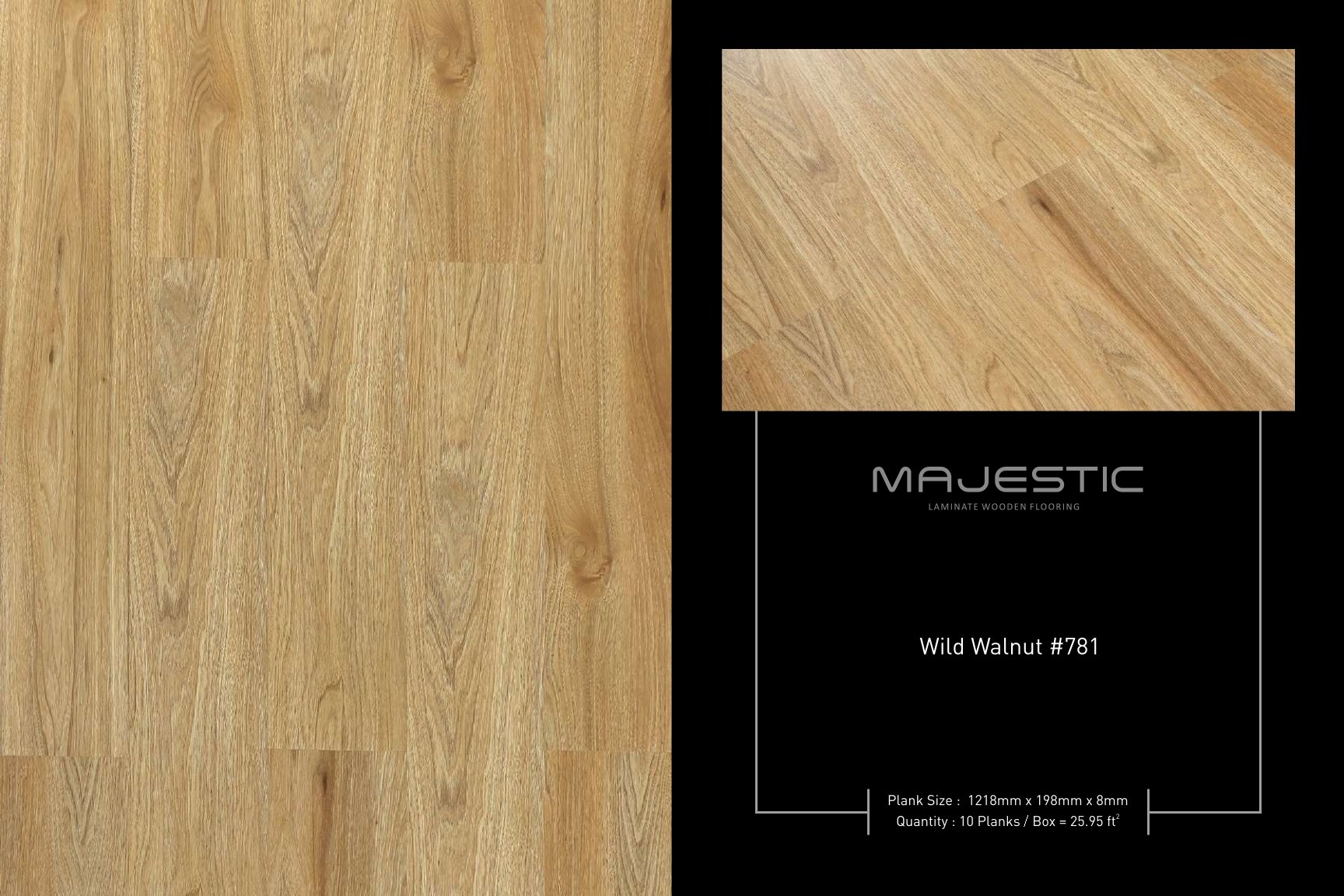 Wild Walnut #781 Majestic Laminate Wood Flooring