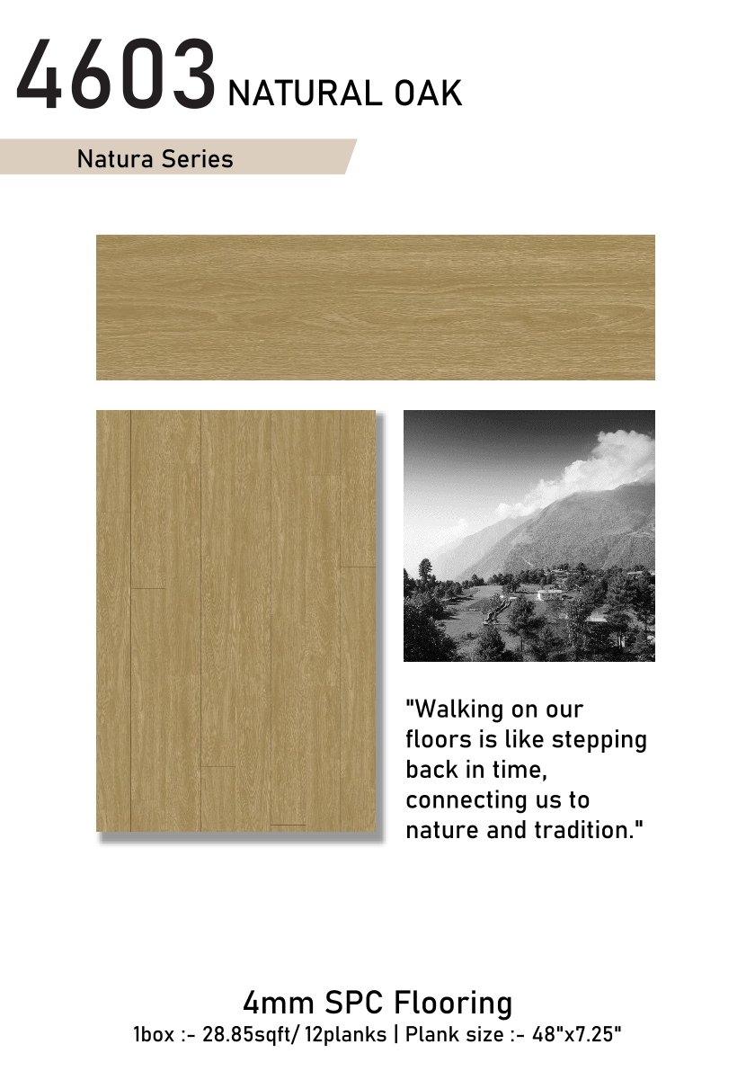 4603  NATURAL OAK Galgoo Natura 4mm Laminate Flooring