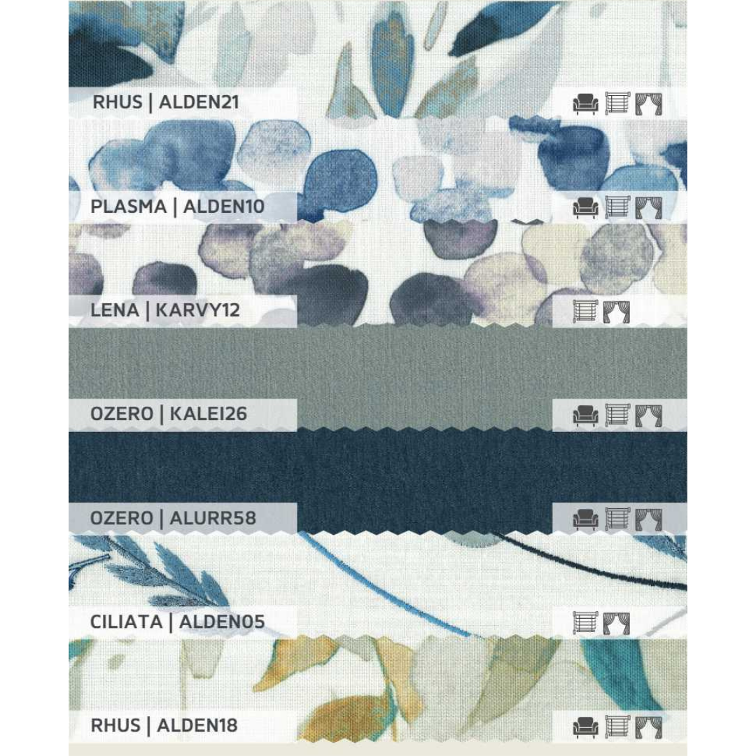 Alden Embroidery Fabric for Stylish Upholstery | Premium Home Décor Material