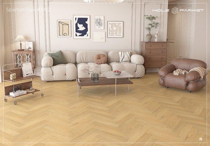 Kaara Lamiwood 8mm Herringbone Flooring – Spartan Oak