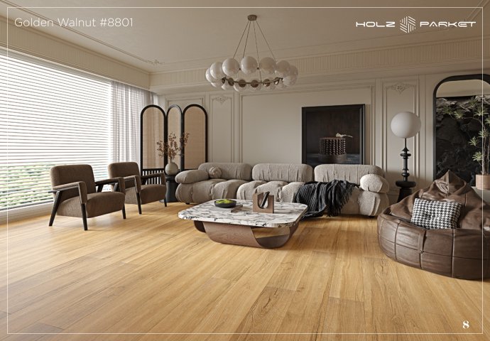 Golden Walnut #8801 Laminate Wood Flooring – Immenso