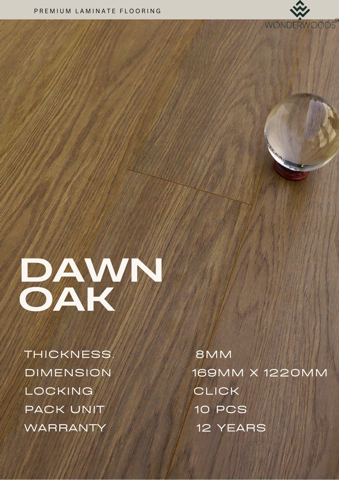 Dawn Oak - 8mm Origin Unique Laminate Flooring