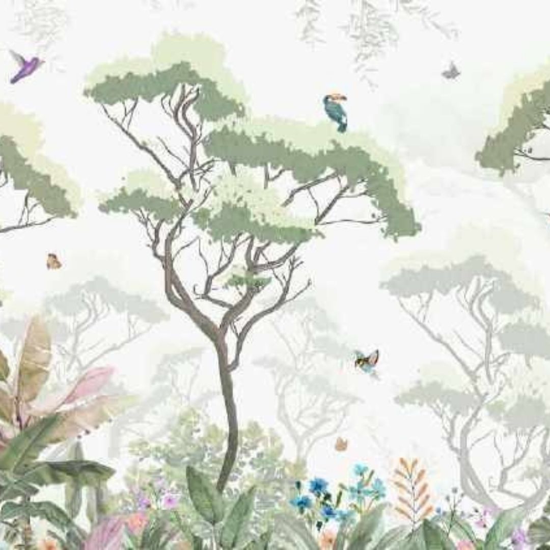 Savanna Dreams Tropical Wallpaper Collection - Vibrant Customized Designs