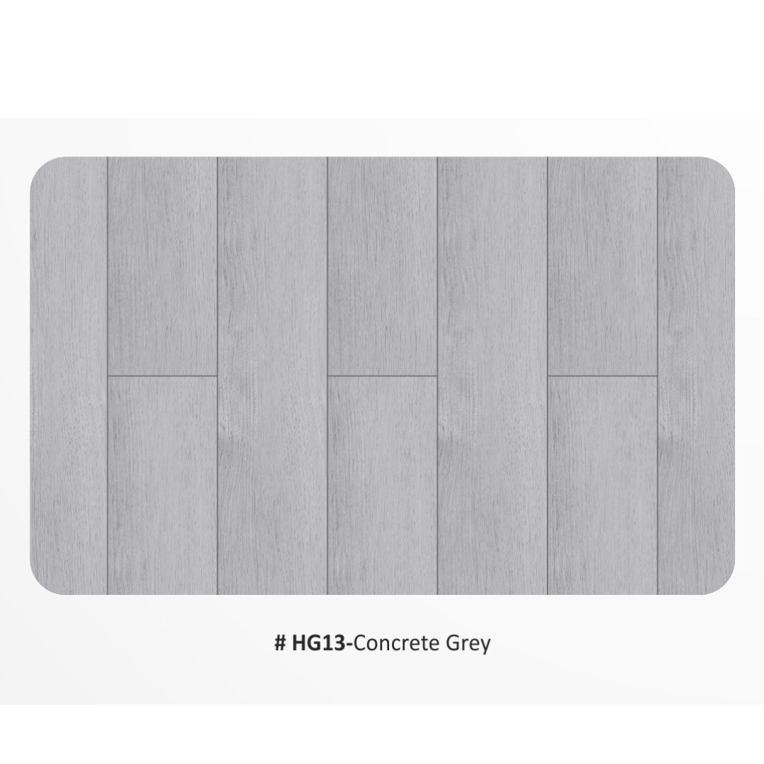 #HG13 Concrete Grey Herringbone Flooring | Modern Elegance