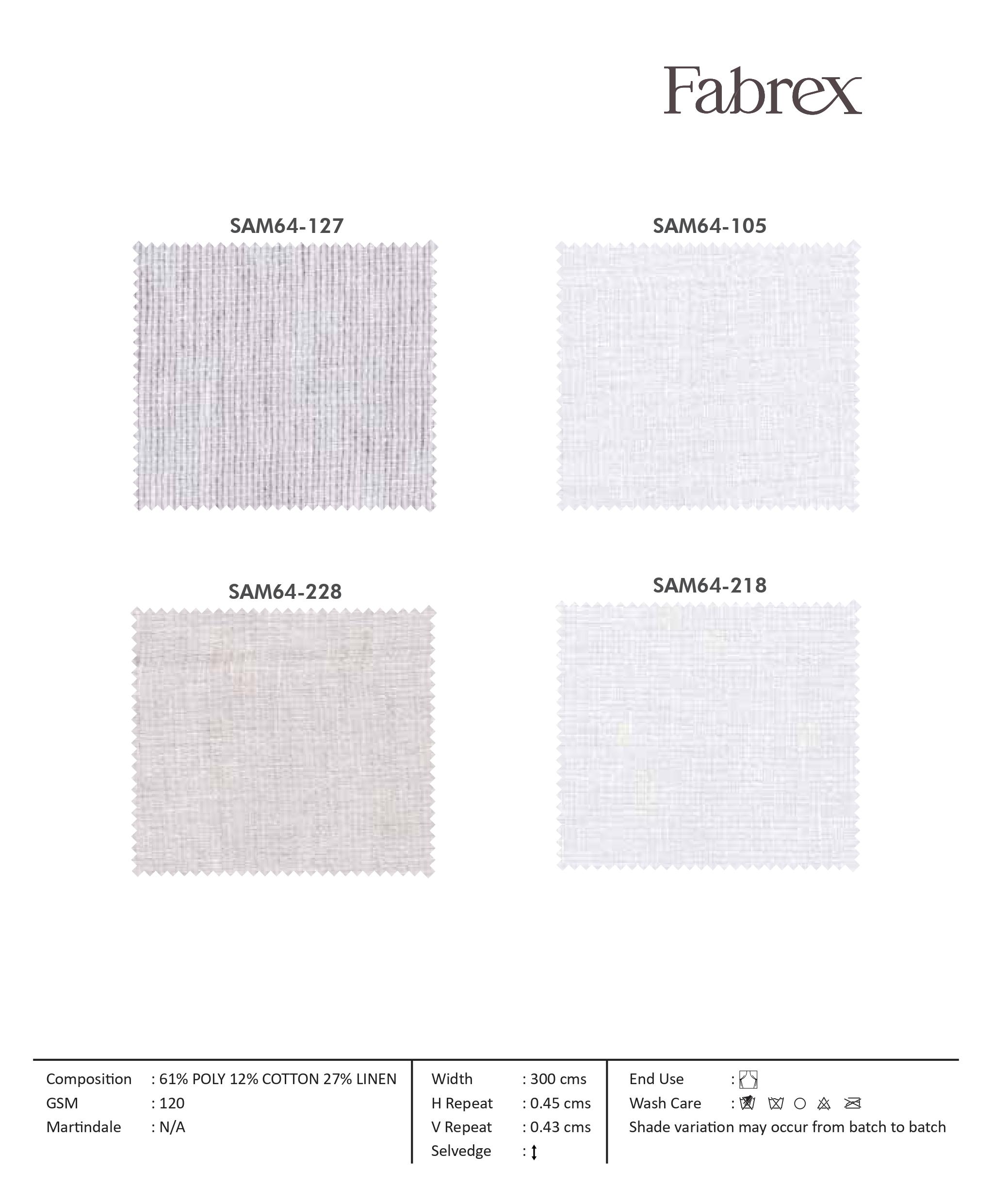 Amore SAM62-127: Luxurious Self-Curtain Fabric