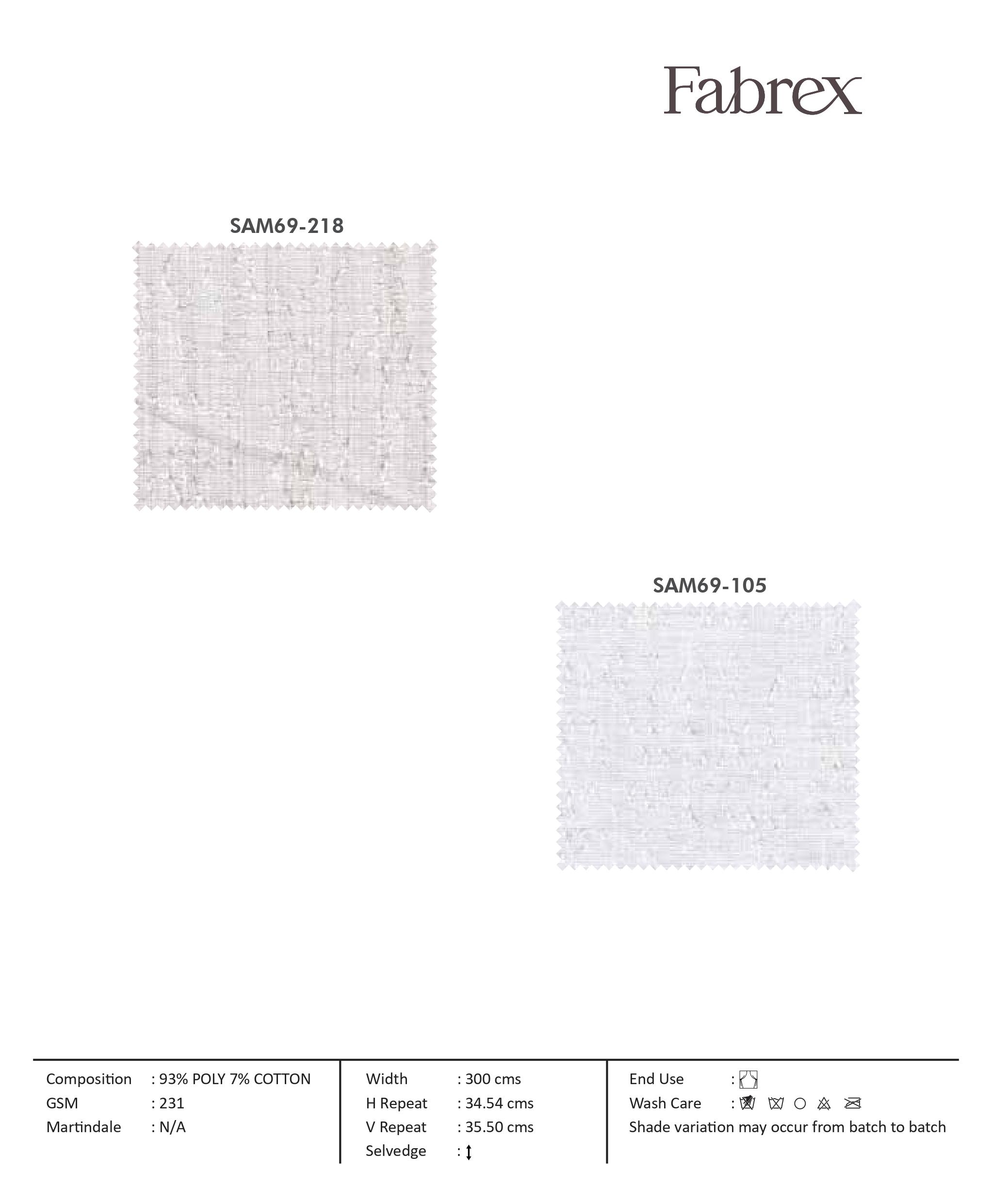 Amore SAM62-127: Luxurious Self-Curtain Fabric