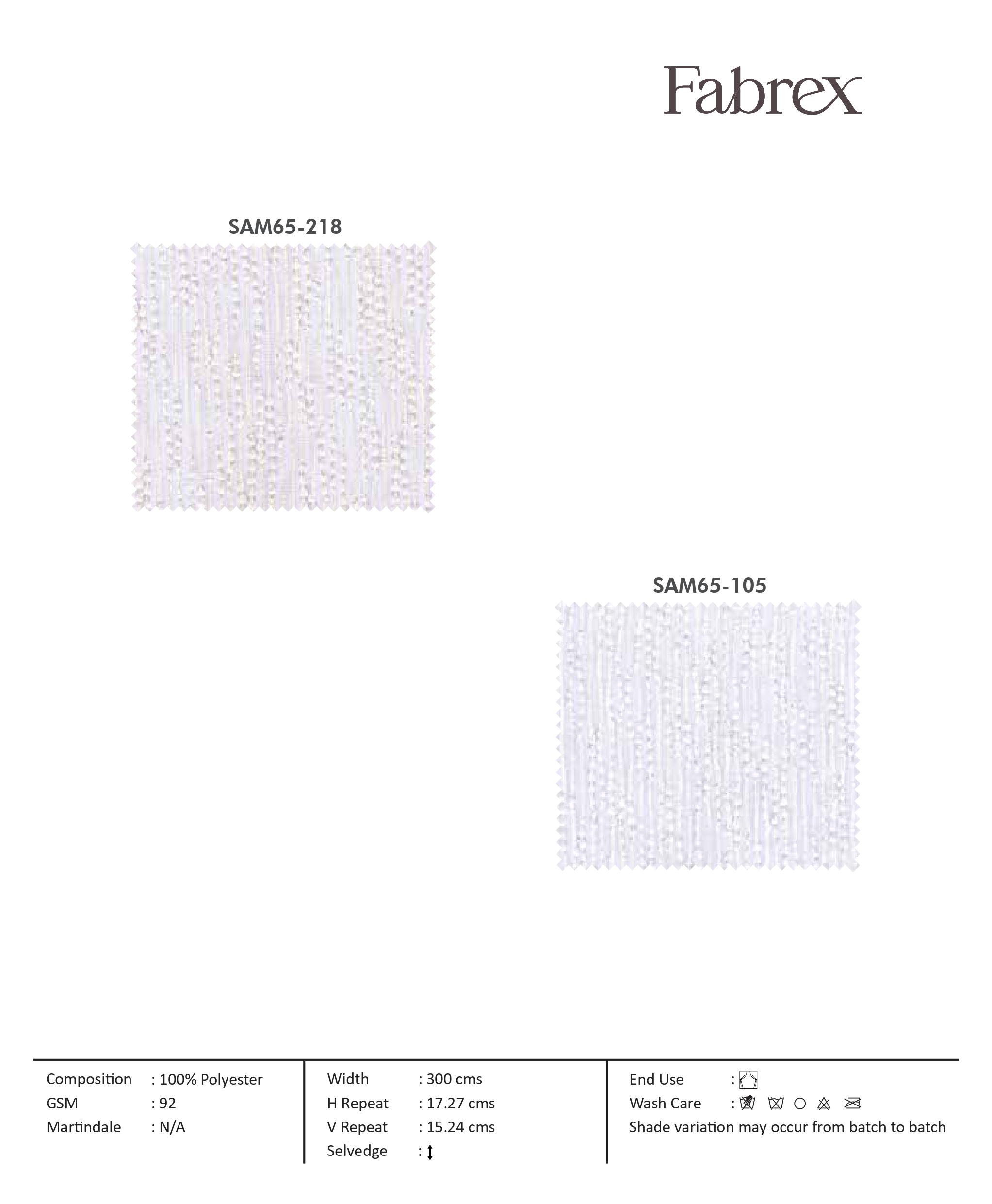 Amore SAM66-105: Premium Self-Curtain Fabric