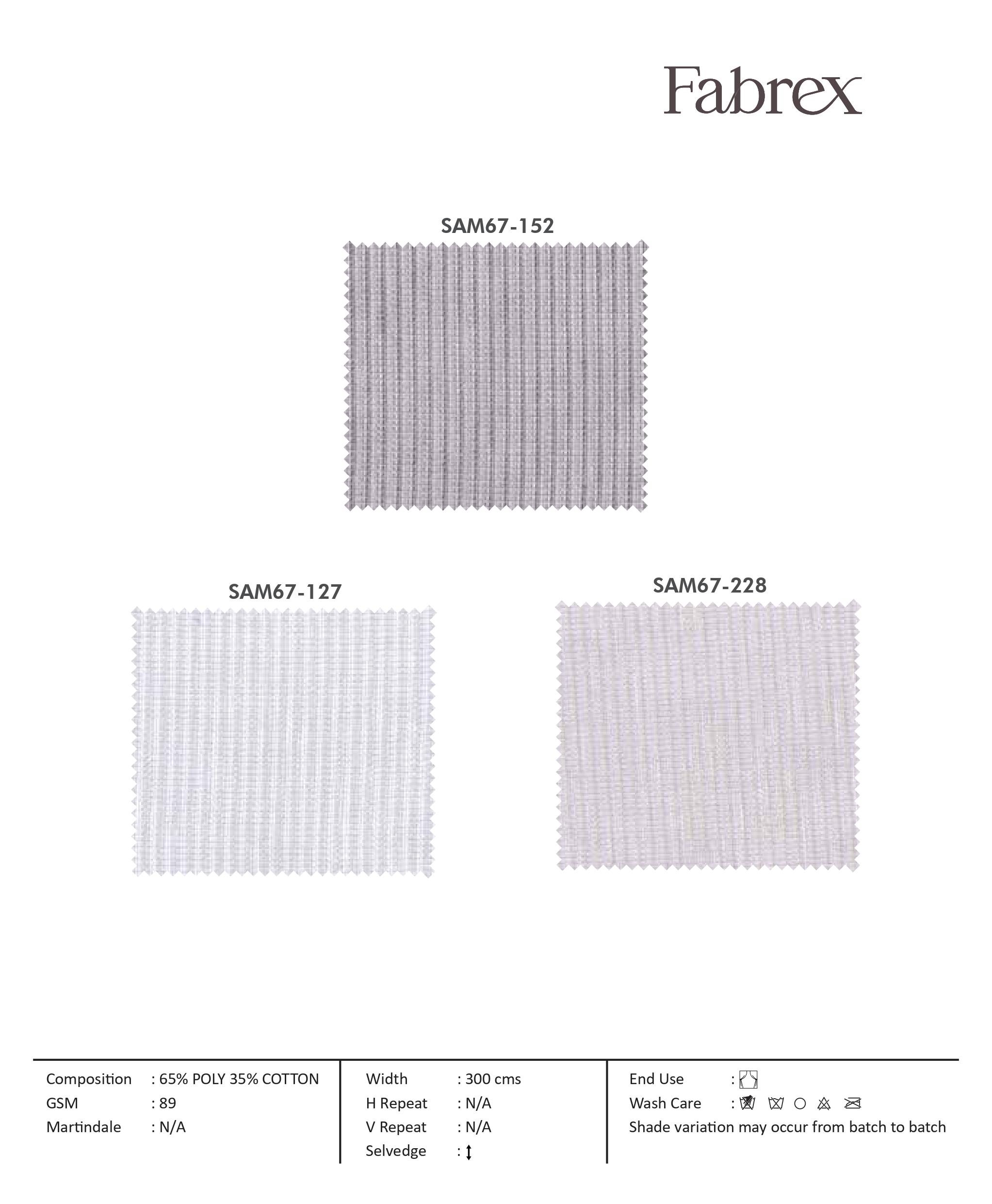 Amore SAM68-152: Elegant Self-Curtain Fabric