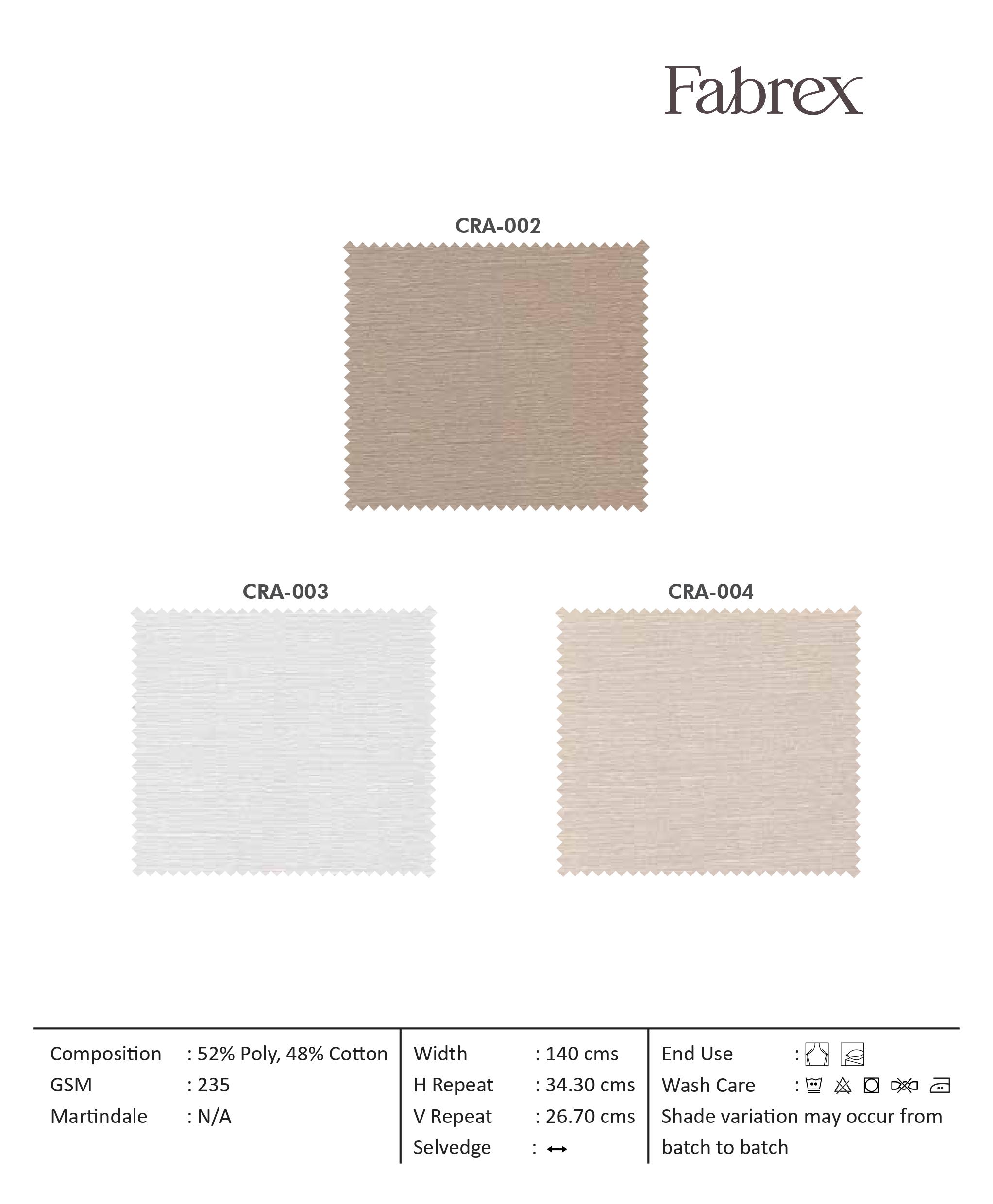 Radiance CRA-026 Self Curtain Fabric - Premium Quality