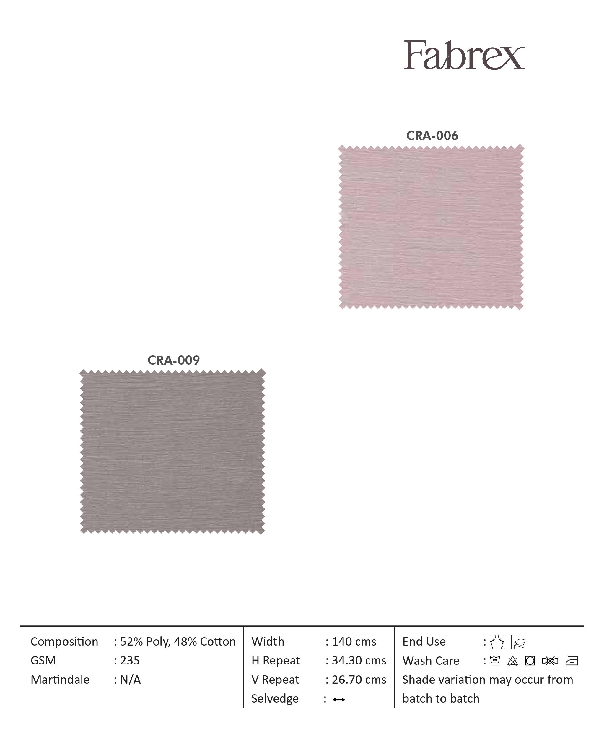 Radiance CRA-007 Self Curtain Fabric - Premium Quality