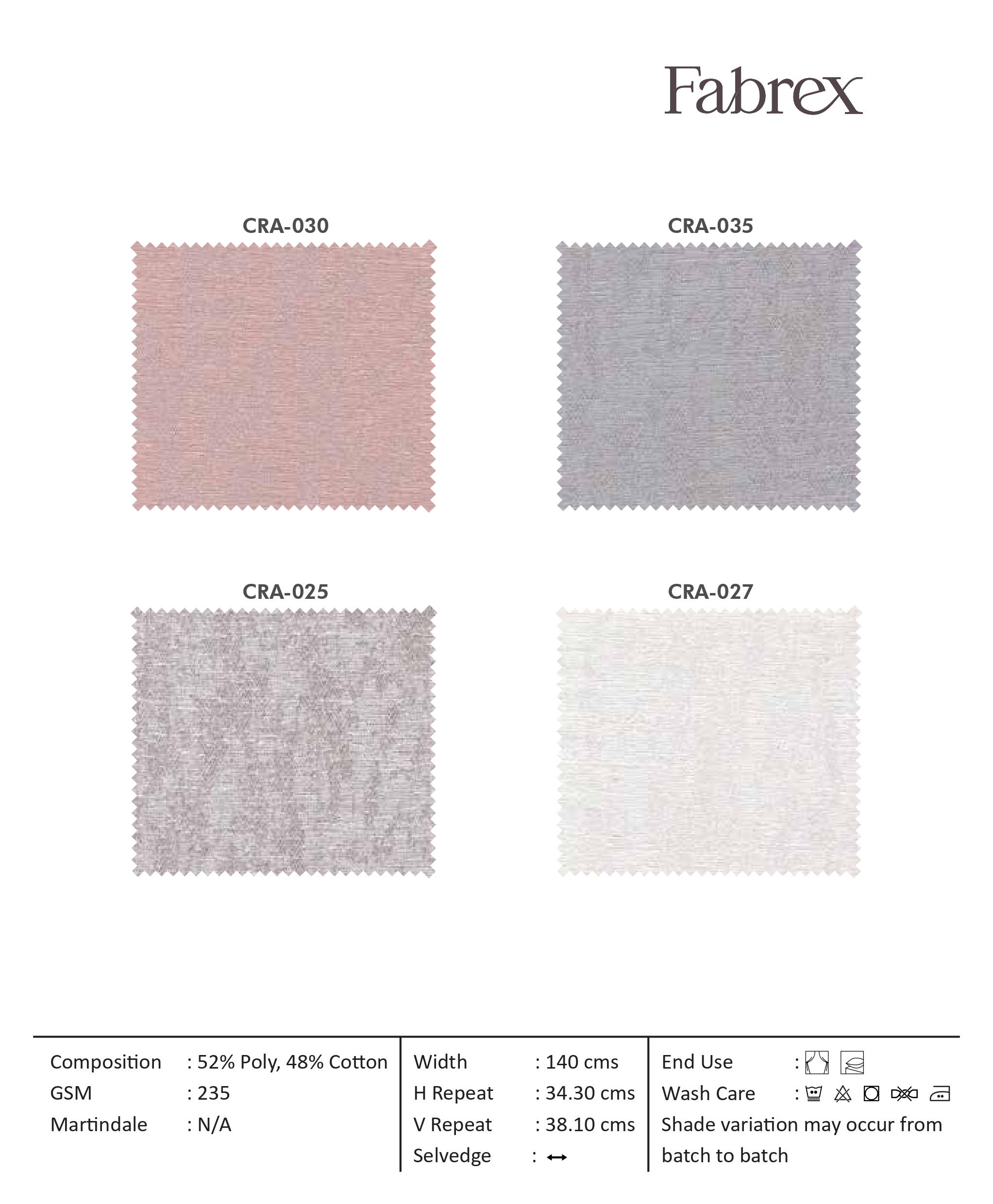 Radiance CRA-026 Self Curtain Fabric - Premium Quality