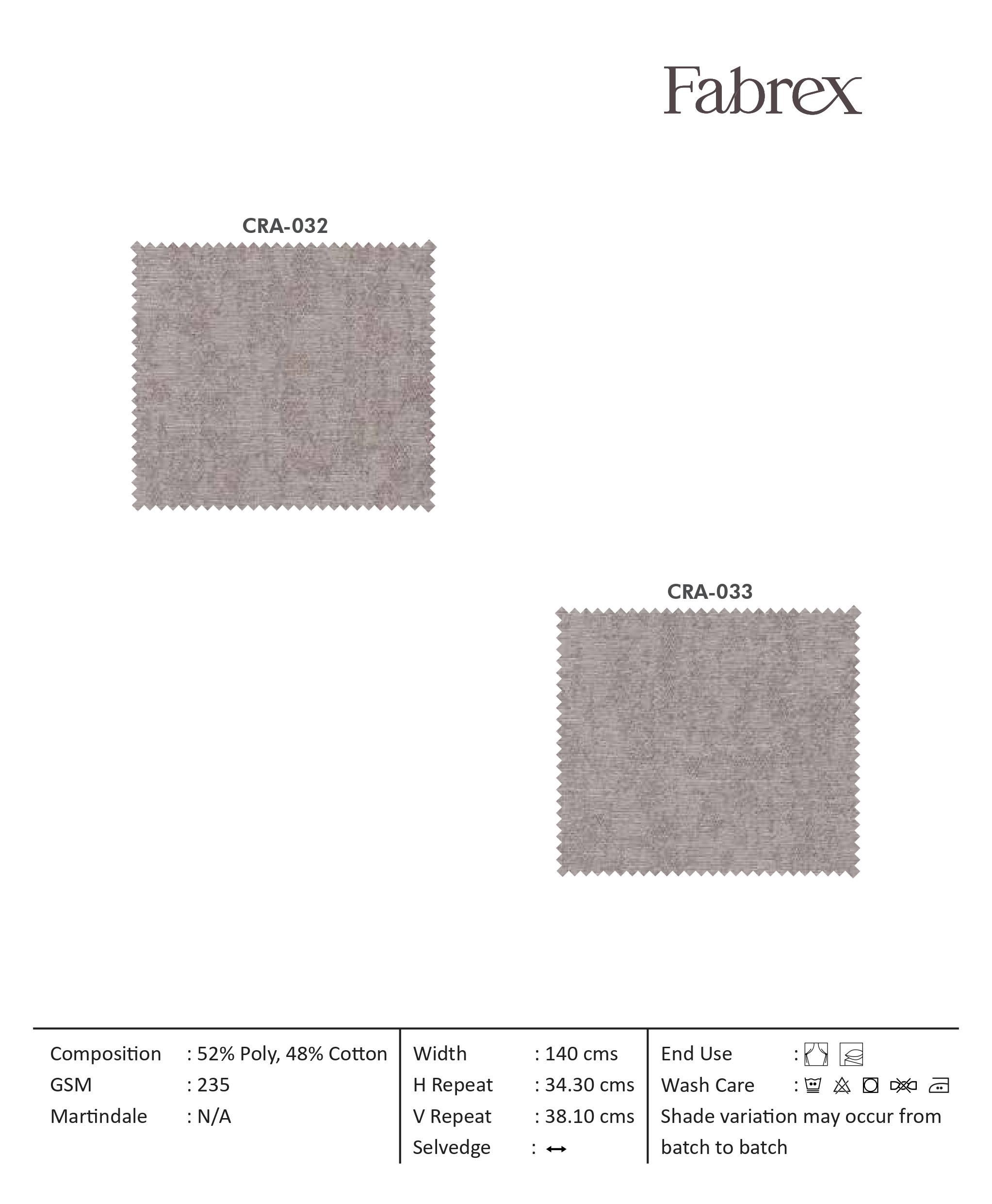 Radiance CRA-026 Self Curtain Fabric - Premium Quality