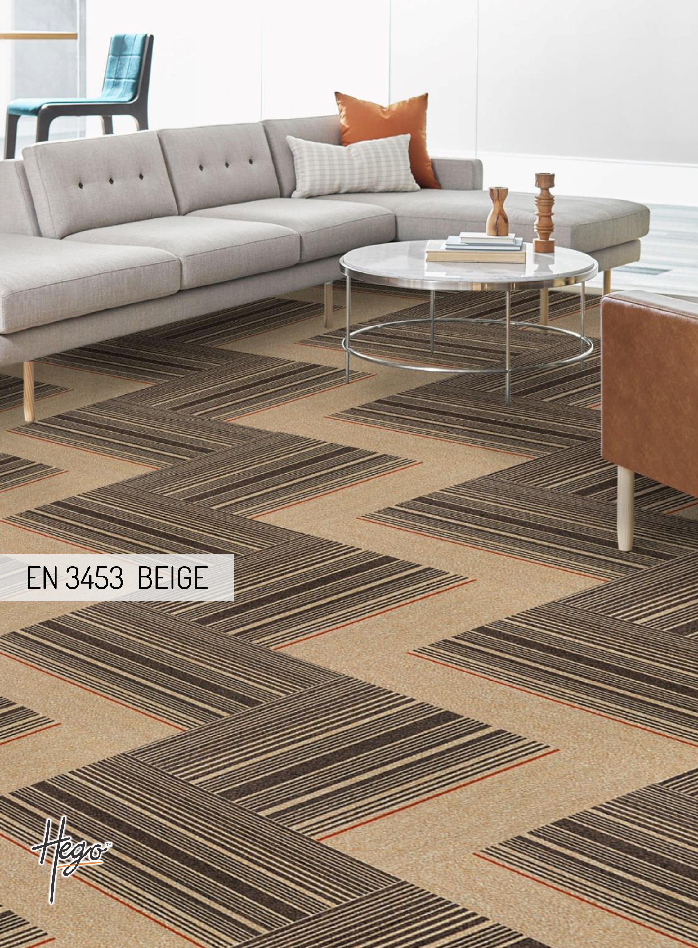 EN 3453 Beige Energy Carpet Roll - Premium Comfort & Style