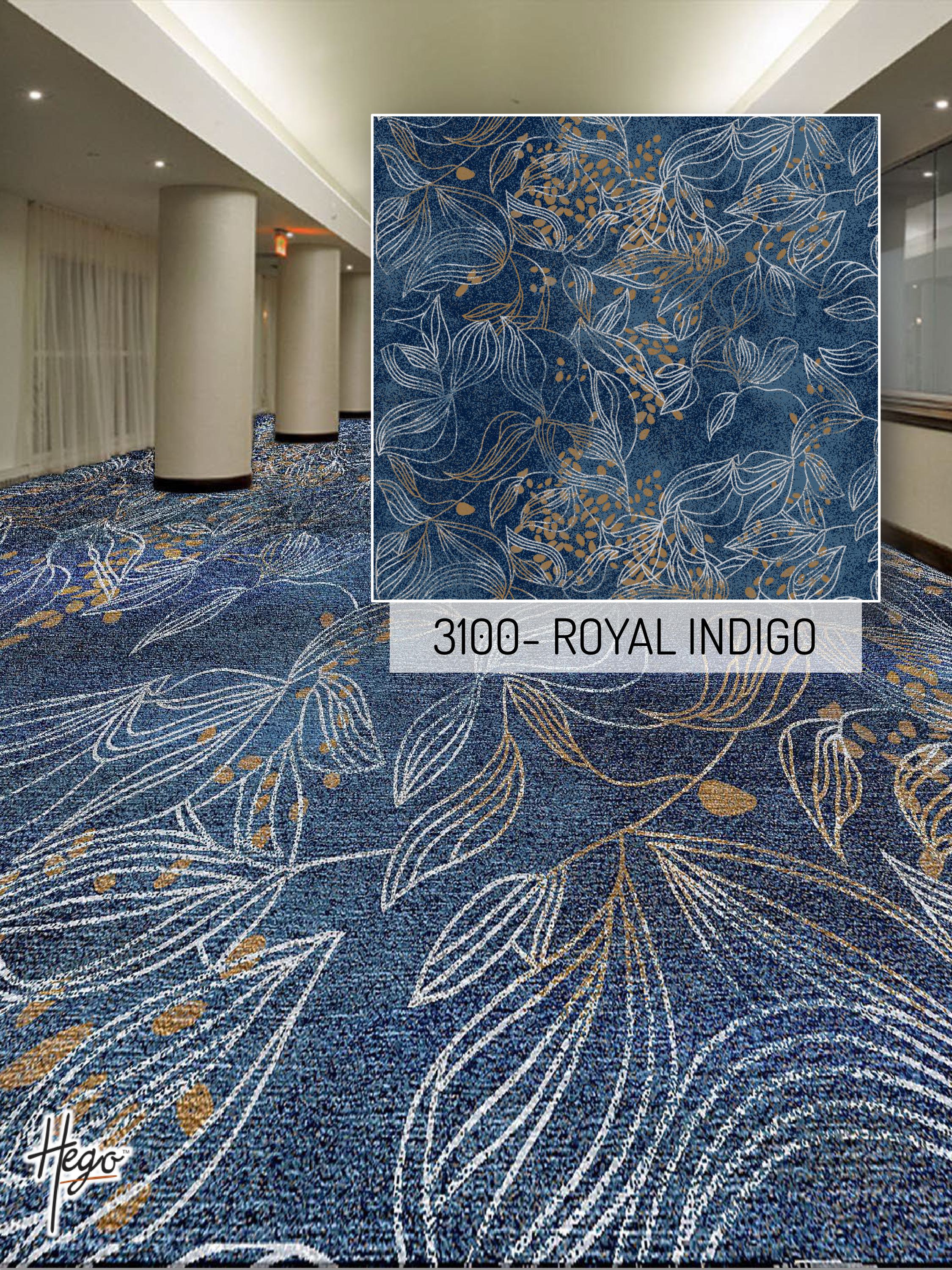 3100 Royal Indigo Carpet Roll - Premium Flooring Solution