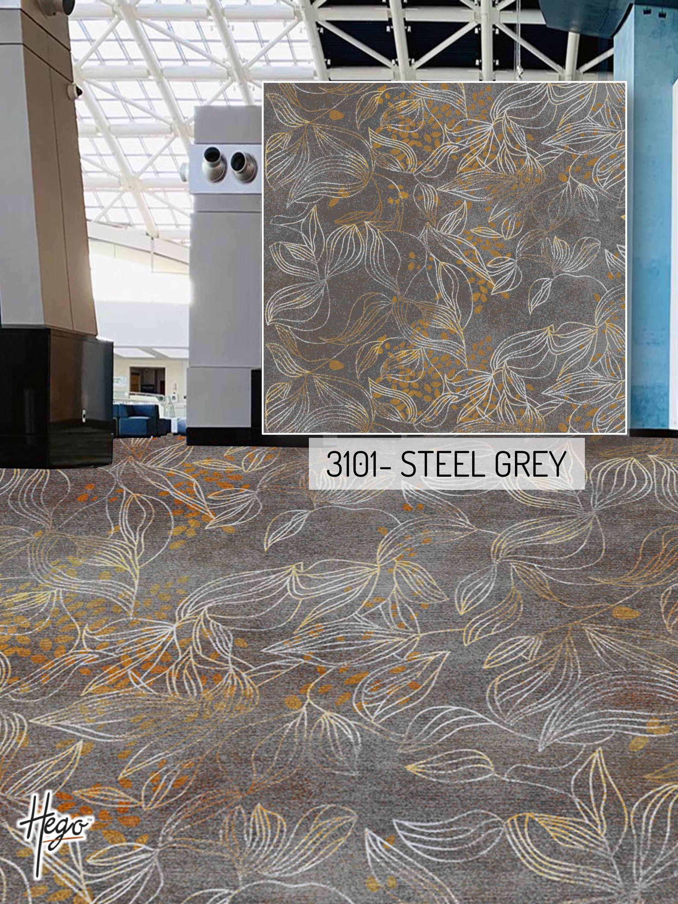 3101 Steel Grey Carpet Roll - Durable & Stylish Flooring