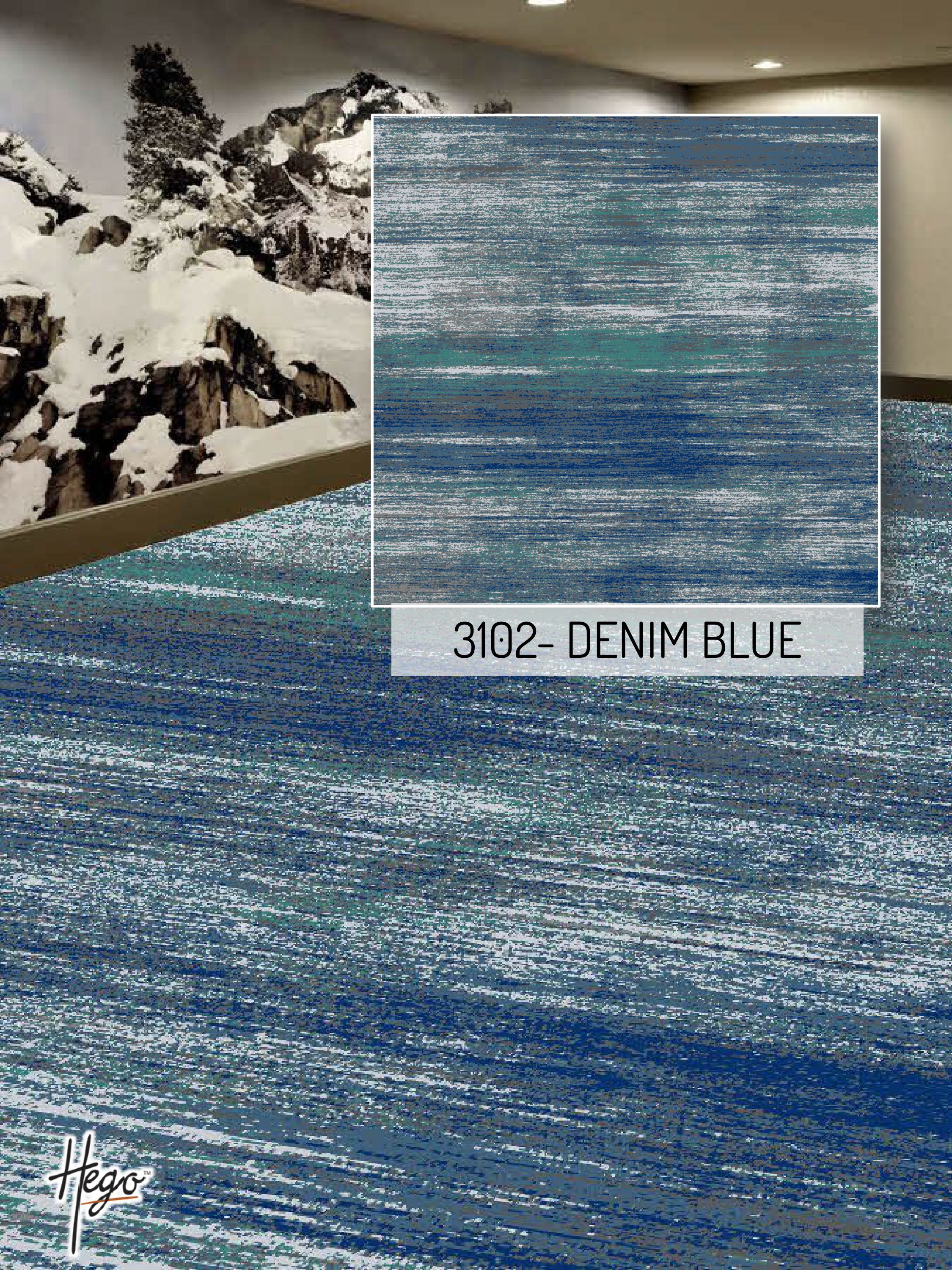 3102 Denim Blue Carpet Roll - Premium Floor Covering