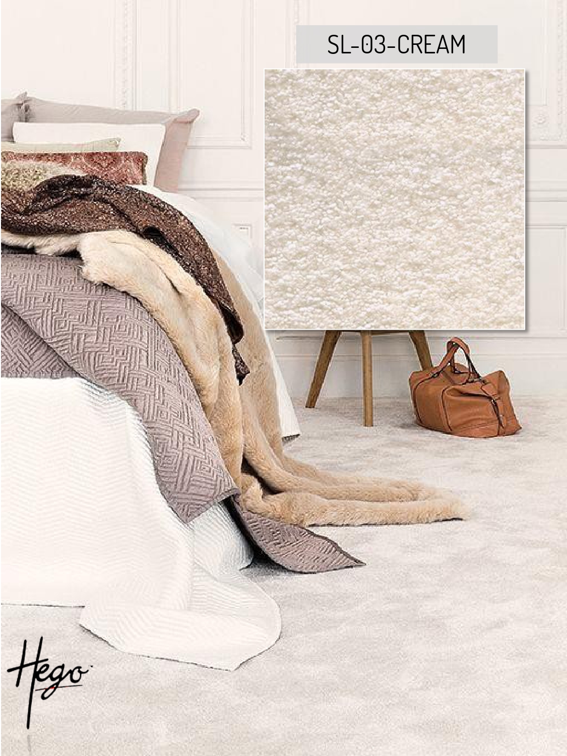 SL-03-CREAM Hego Silky Carpet Roll