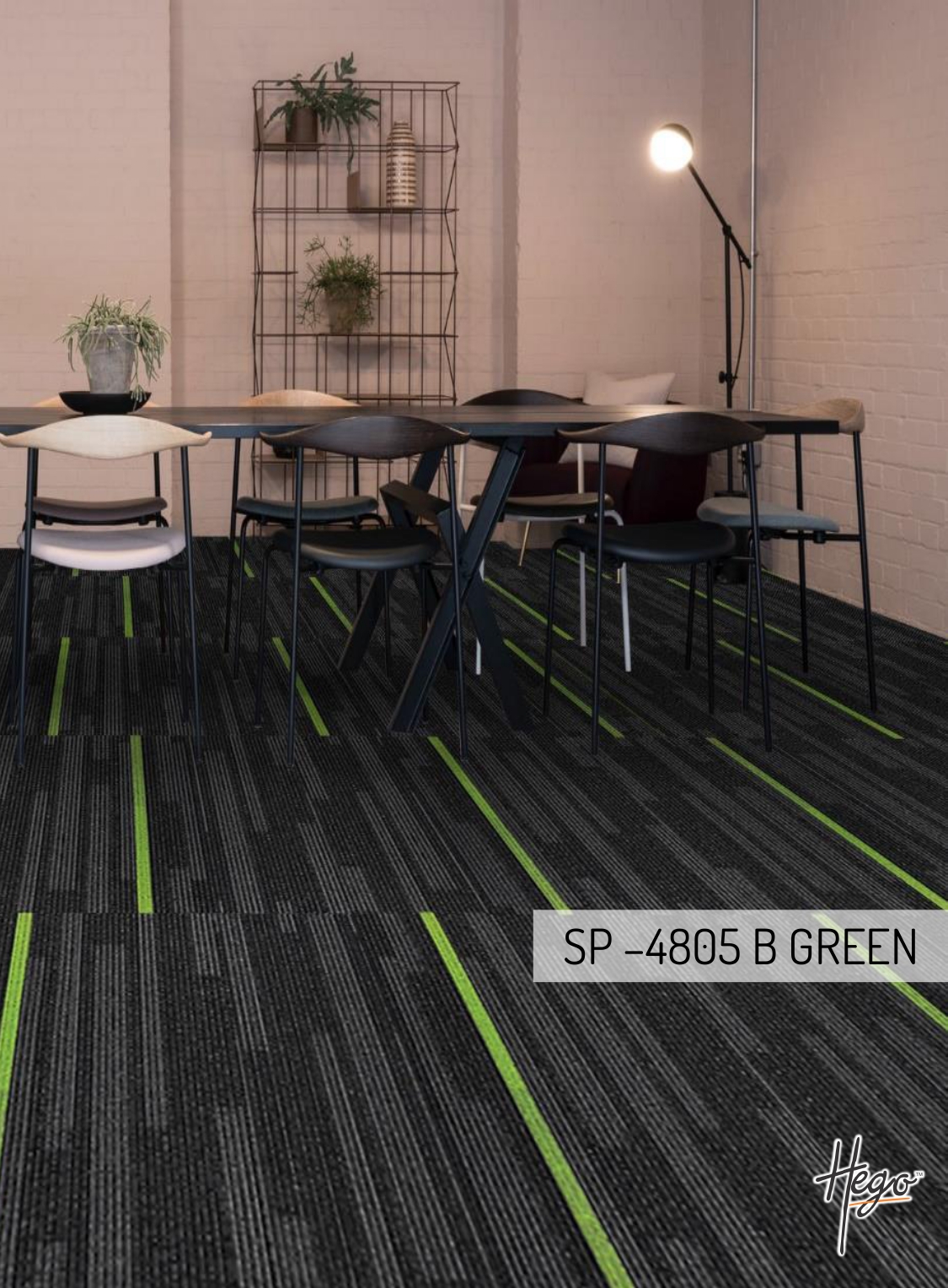 SP –4805 B GREEN Hego Carpet Tile - Durable & Stylish Flooring