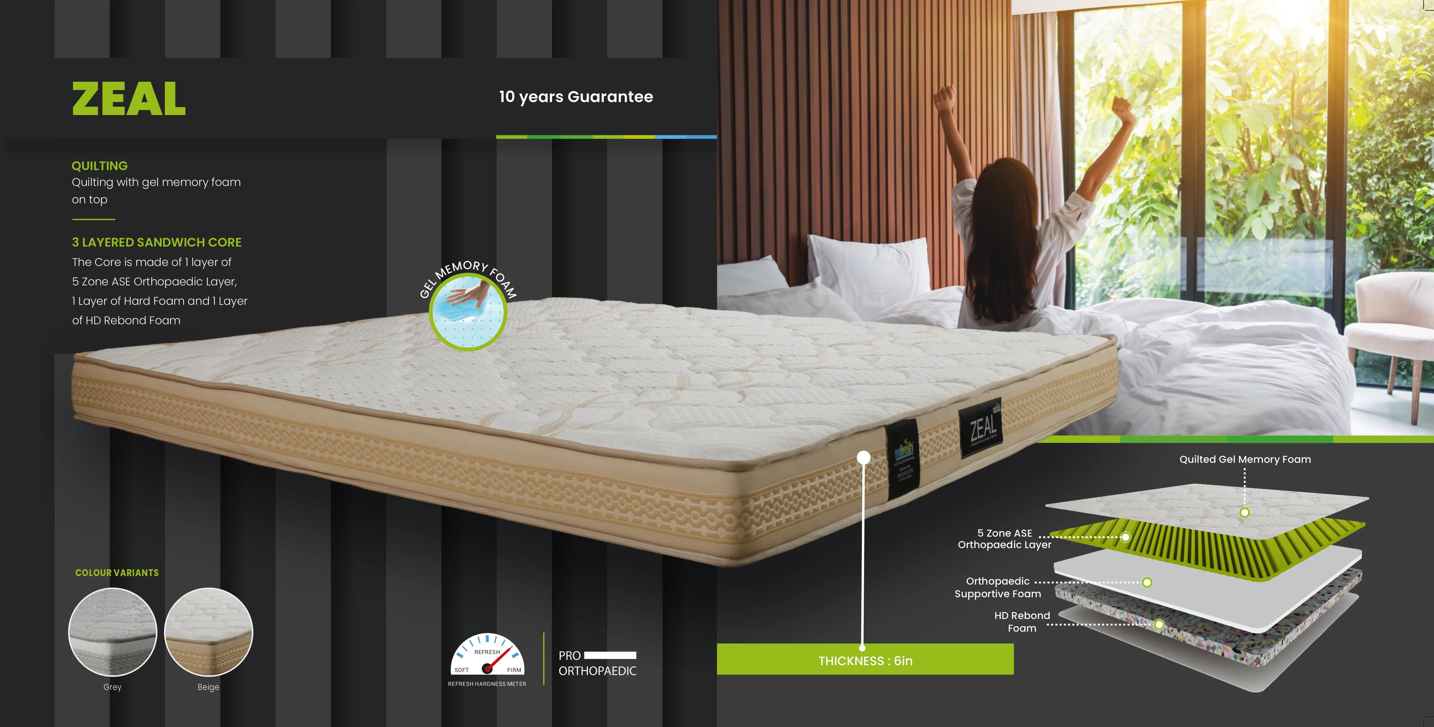 Zeal Refresh Space Bed Decor