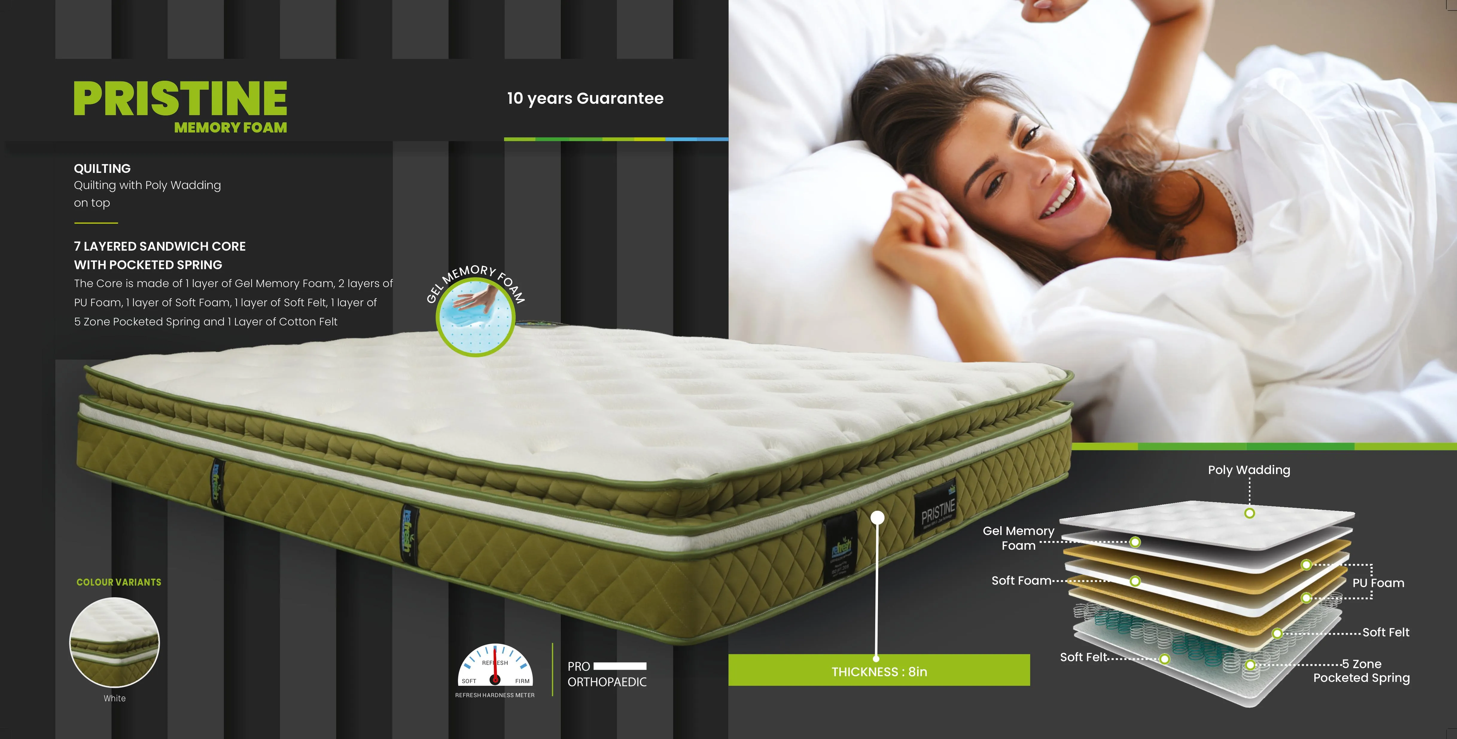 Pristine Refresh Space Bed Decor