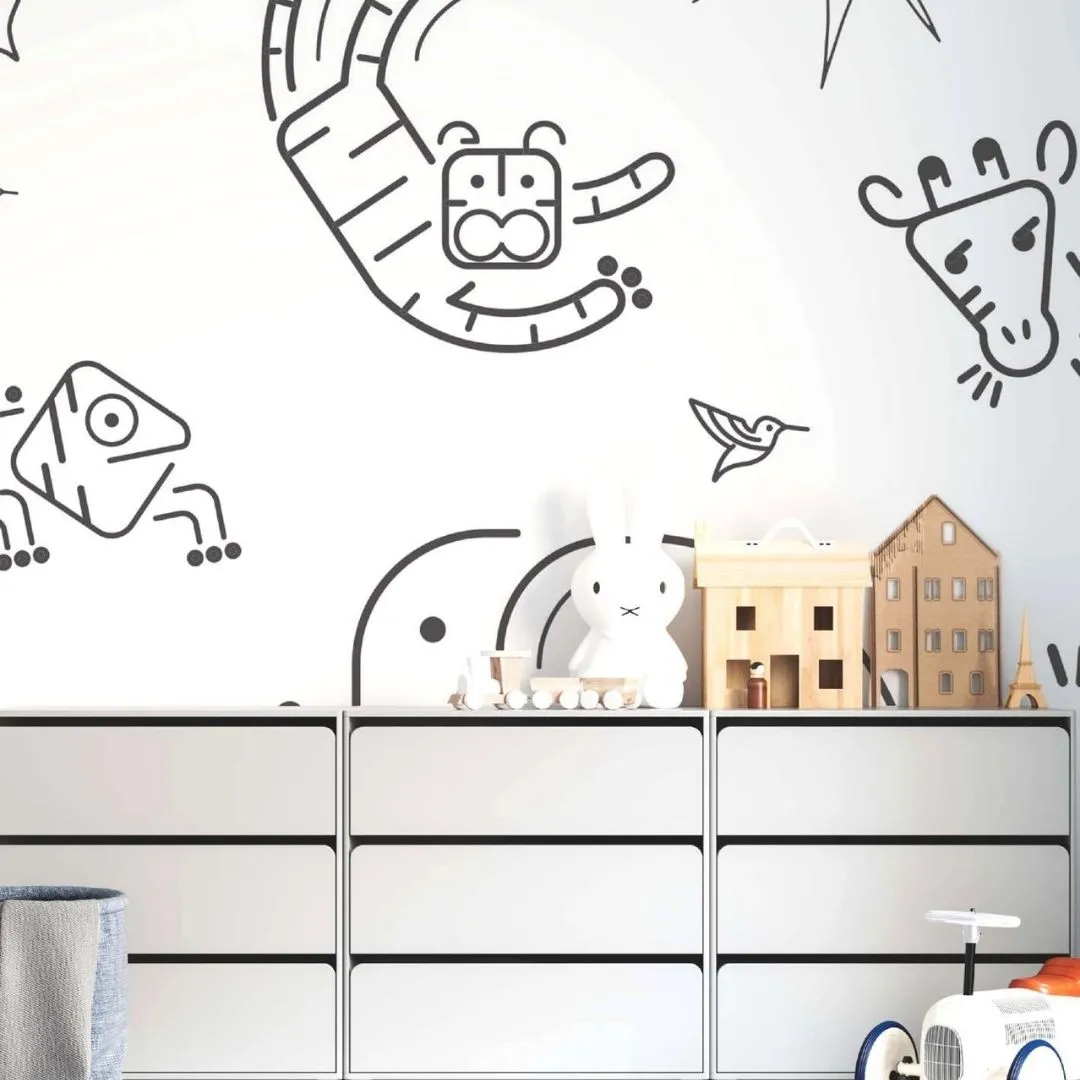 Kids Wallpaper Collection |  Funky Animals