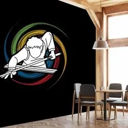 ED22063 Sports Addiction Wallpaper - Dynamic Athletic Designs