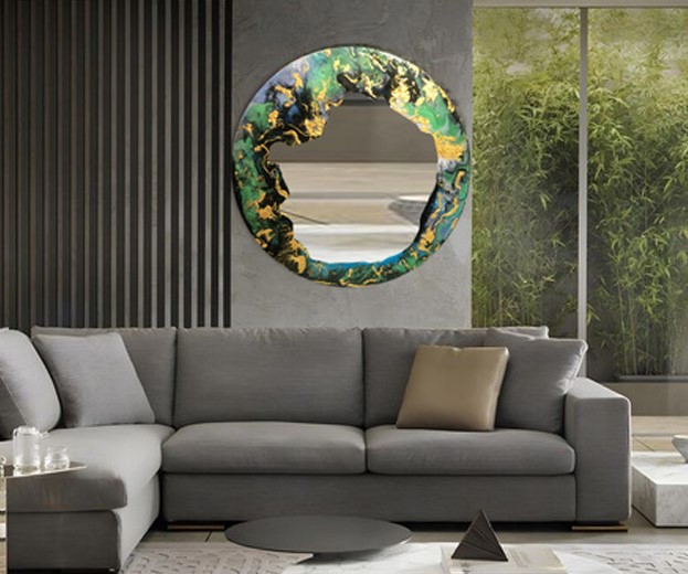 Ddioss D-107R Premium Round Wall Mirror
