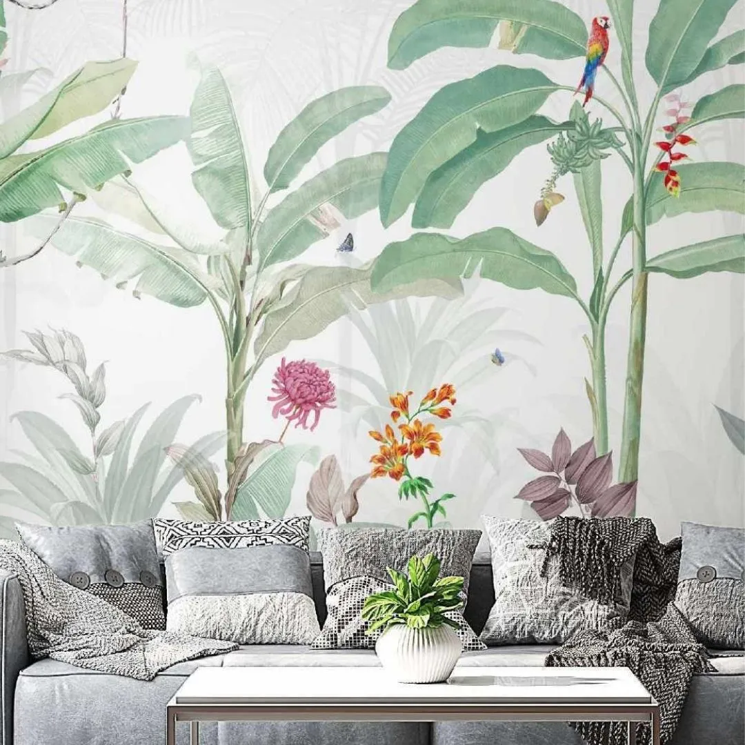 Exotic Paradise Tropical Wallpaper - Customized Jungle Prints