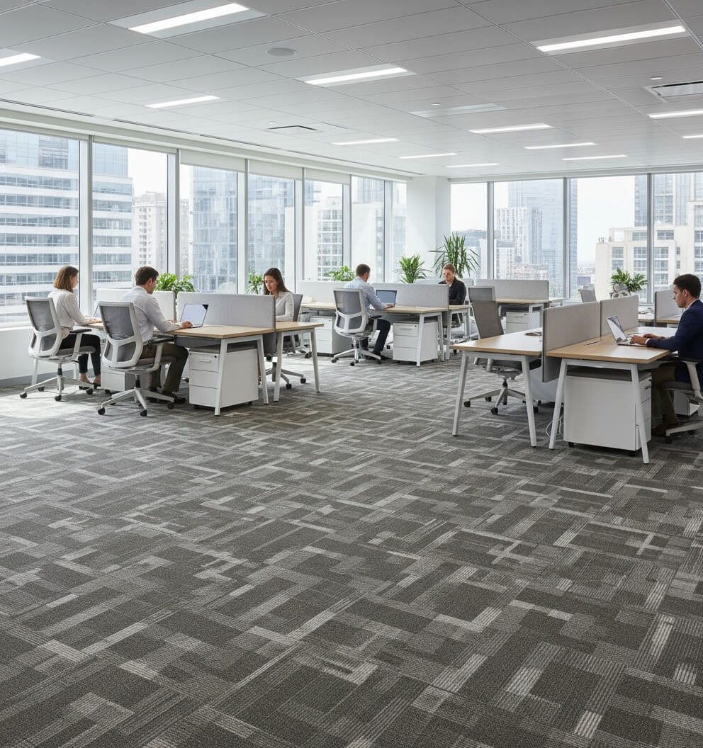 1402 Grey Carpet Tiles for Modern Commercial Spaces