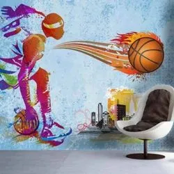 Transform Spaces with ED22035 Sports Addiction Wallpaper