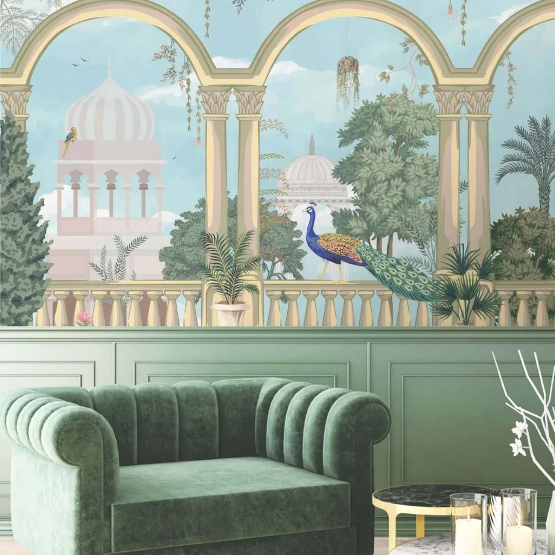 Peacock Mural Ethnic Collections: Timeless Artistry in Attire