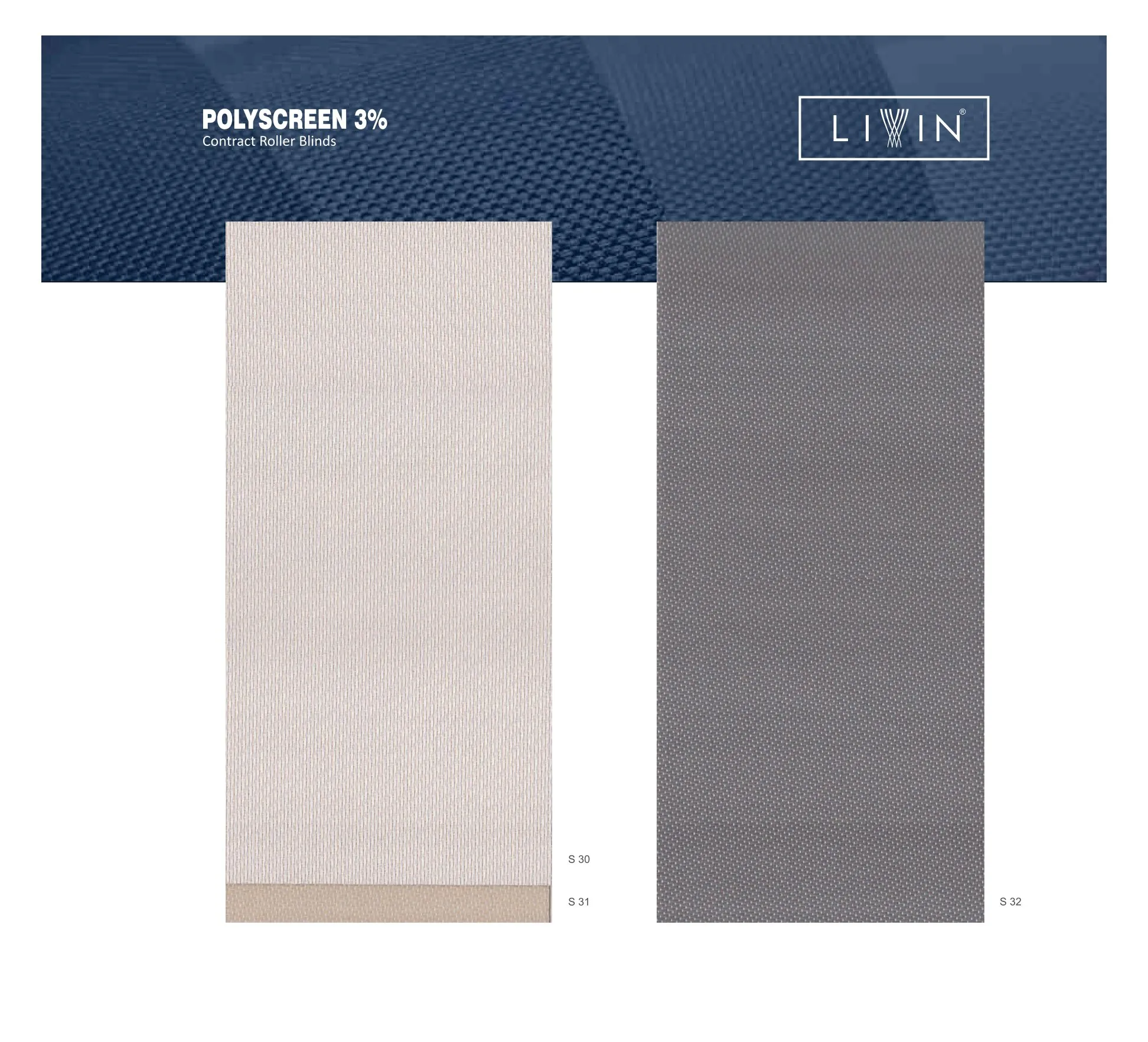 Livin Roller Blinds – Stylish & Light-Filtering S-30 TO 32-Shades