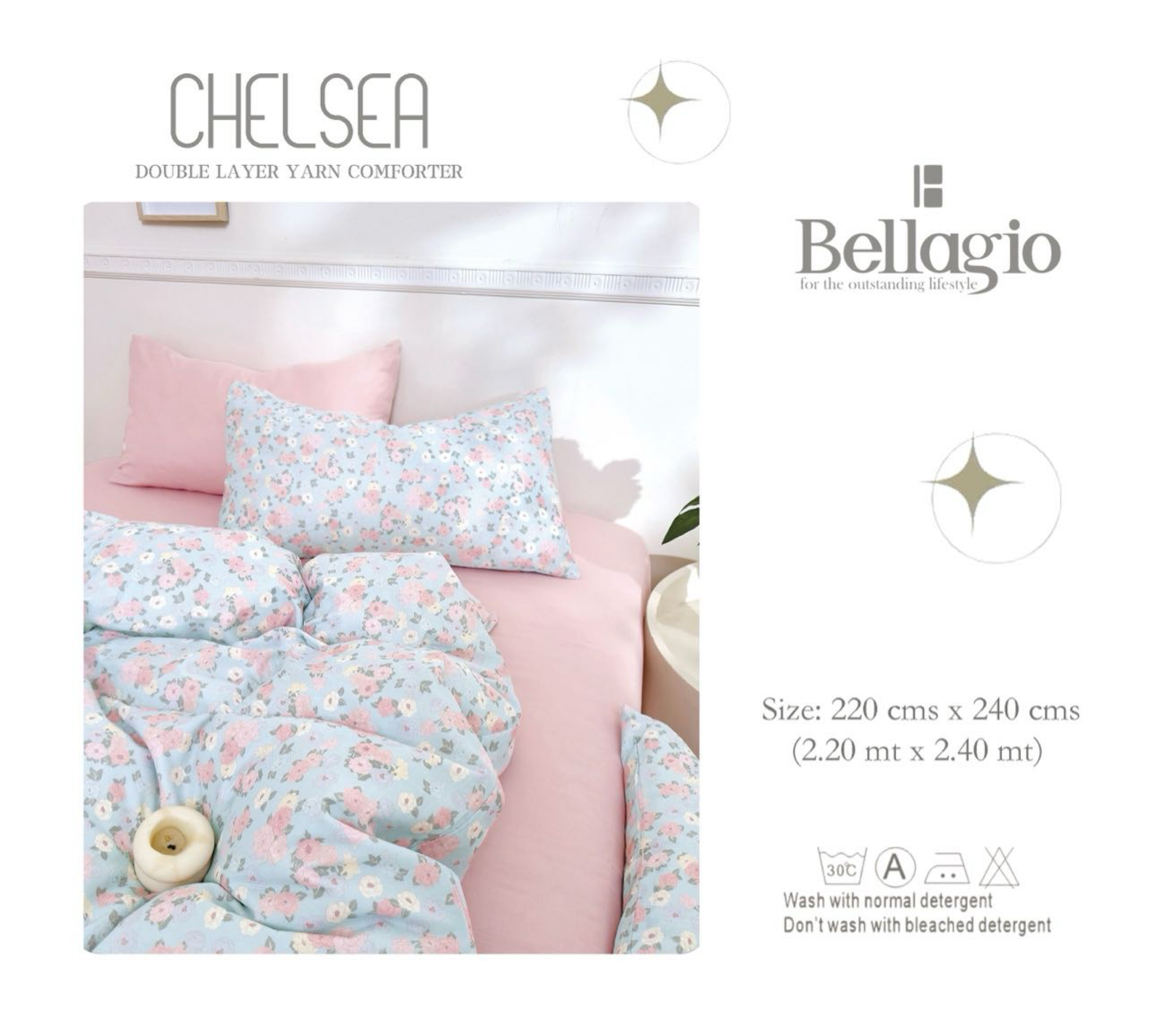 Chelsea Double Layer Yarn Comforter - 12