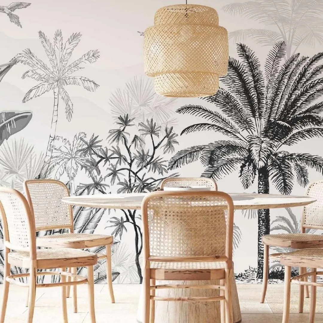 Tropical Panorama Custom Wallpaper - Exquisite Designs
