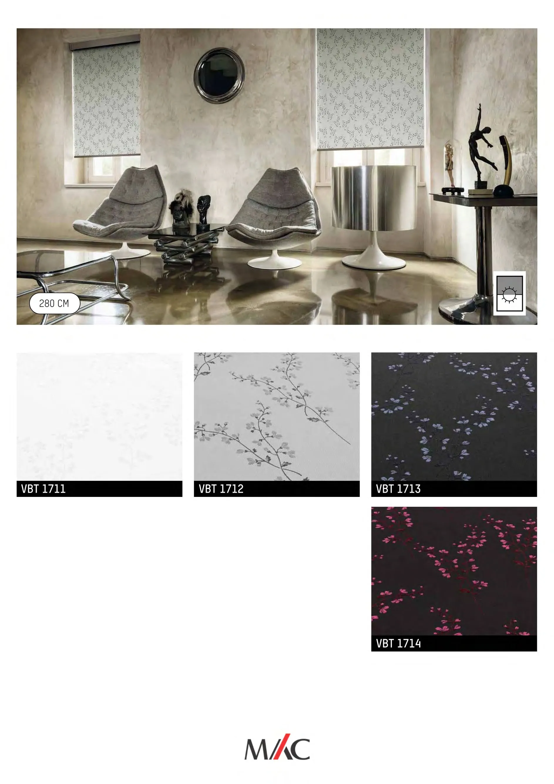 Mac Verve Botanic-1 Blinds – Elegant Light Control