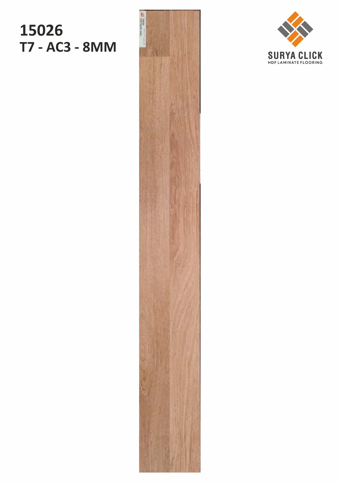 ( 15026  T7 - AC3 - 8MM) Defloors Surya Planks  | Durable Flooring