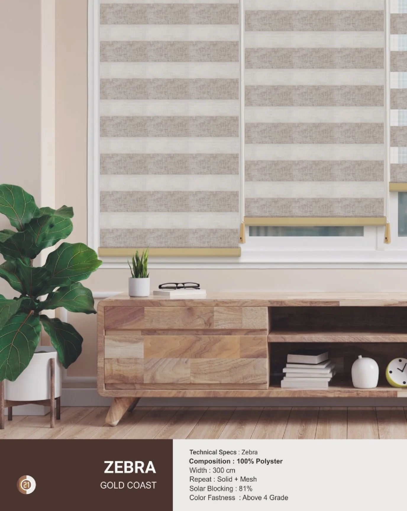 Johnson Zebra Window Blinds – GOLD COAST