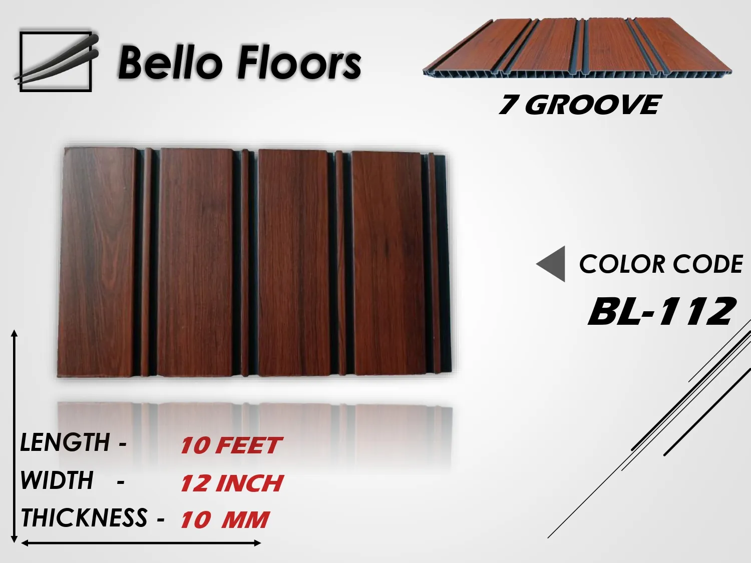 BL 112 Fluted WPC Panel - Decorative Wall Solution