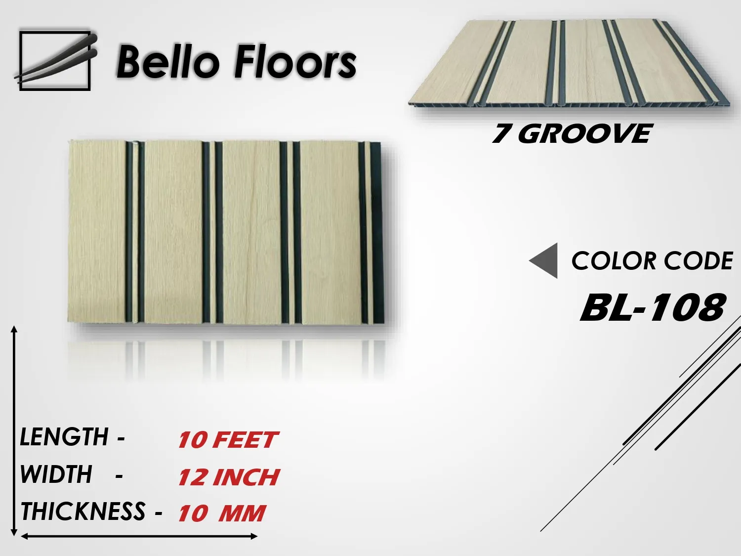 BL-108 Fluted WPC Panel - Modern Wall Décor