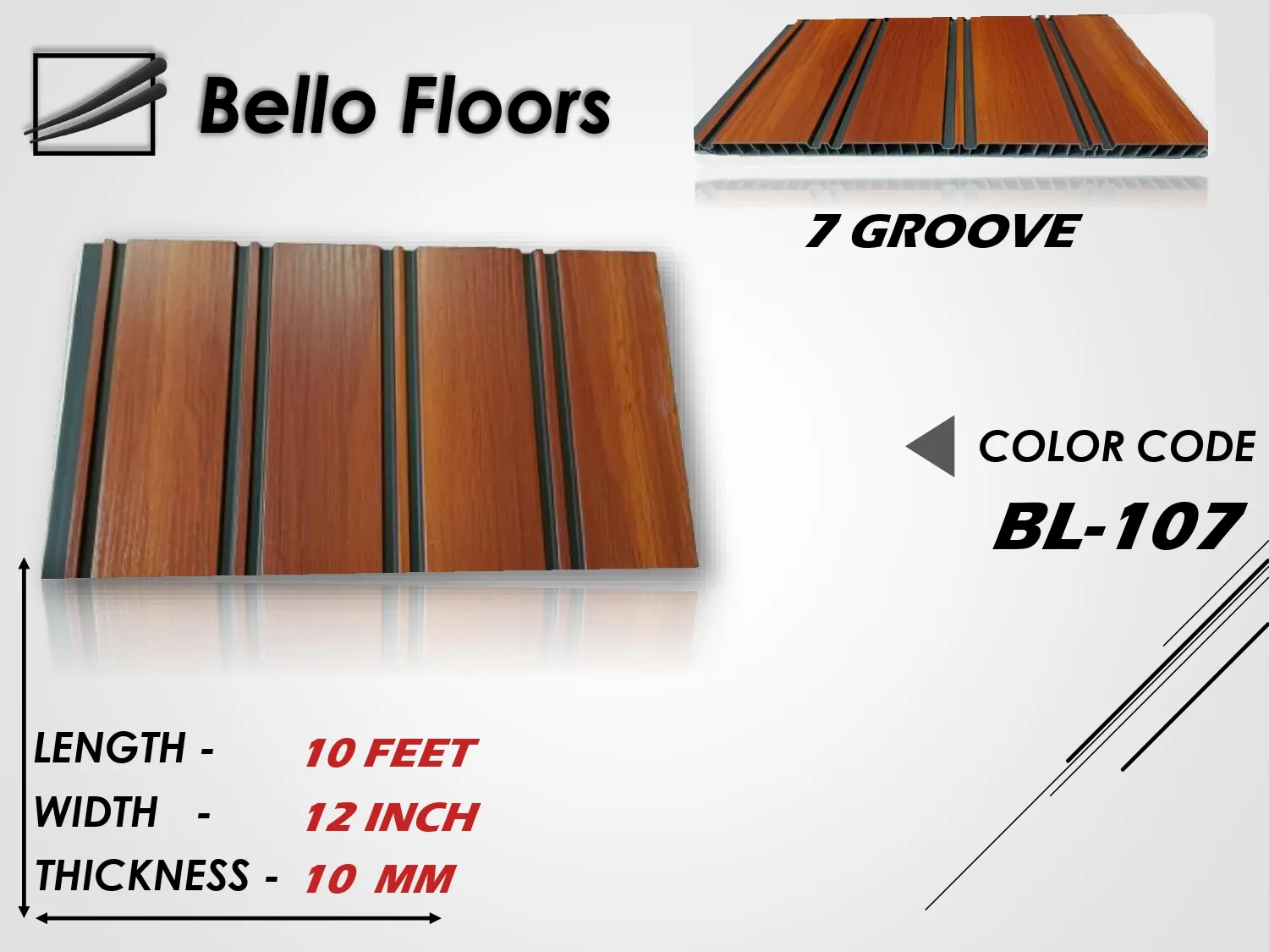 BL-107 Fluted WPC Panel - Sleek Wall Décor