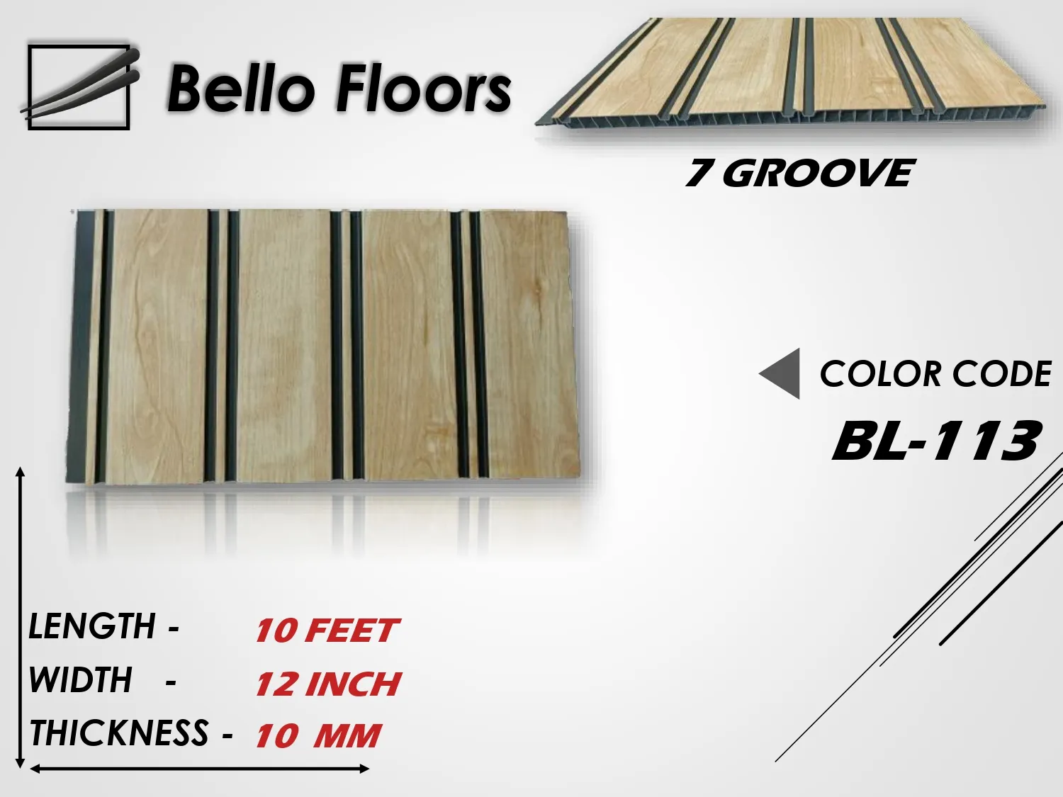 BL-113 Fluted WPC Panel - Contemporary Wall Décor