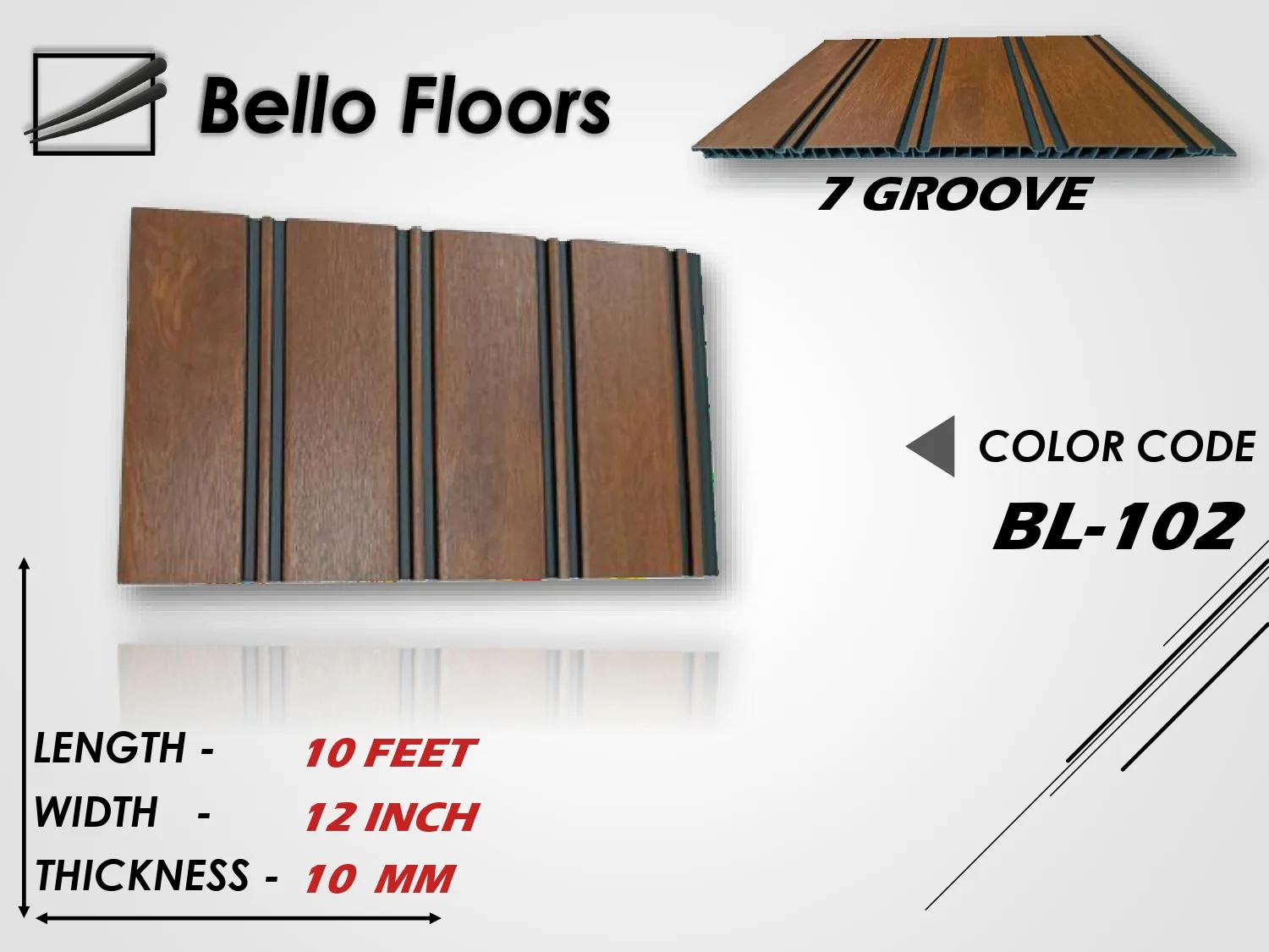 BL-102 Fluted WPC Panel - Modern Wall Décor