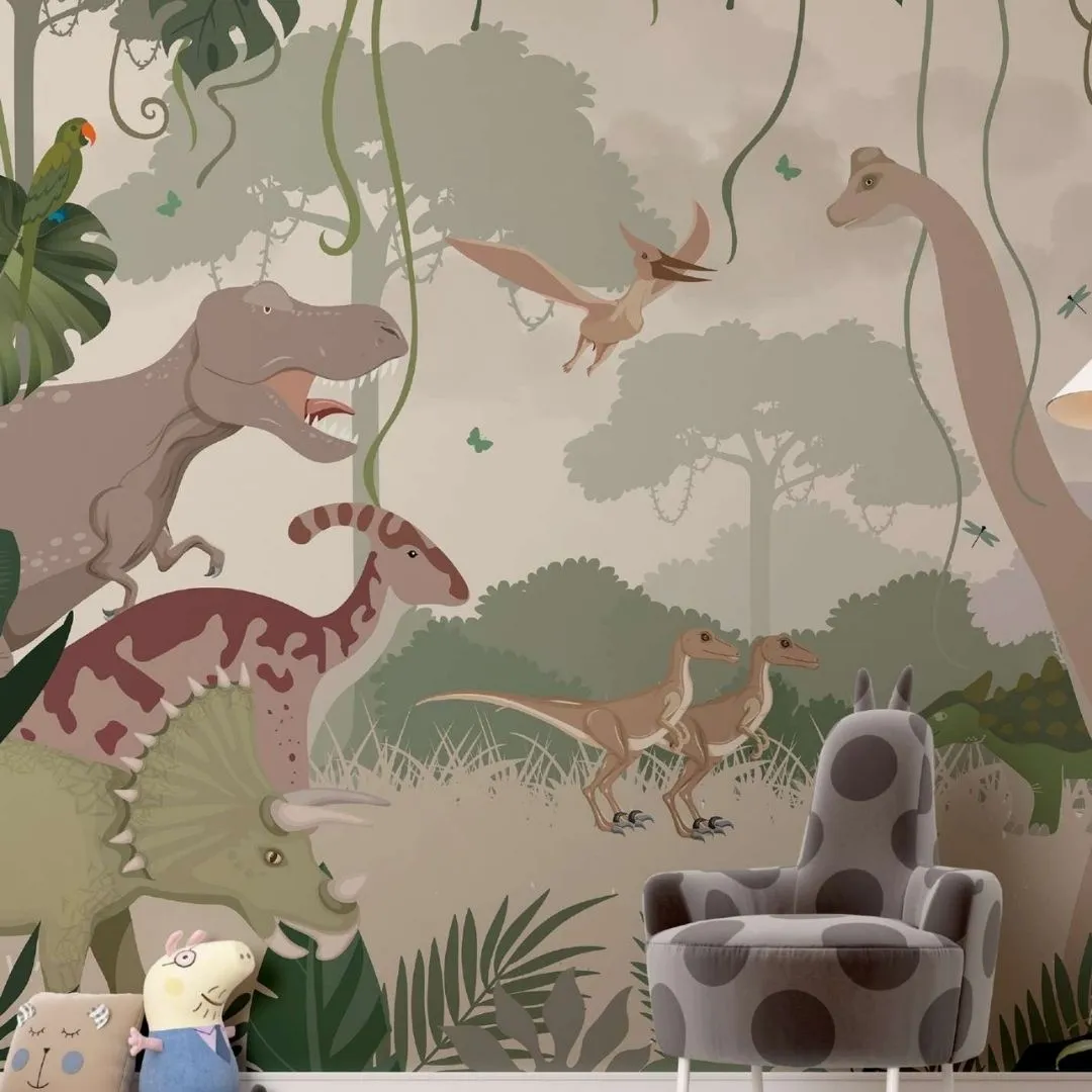 Dinosaur World Kids Wallpaper
