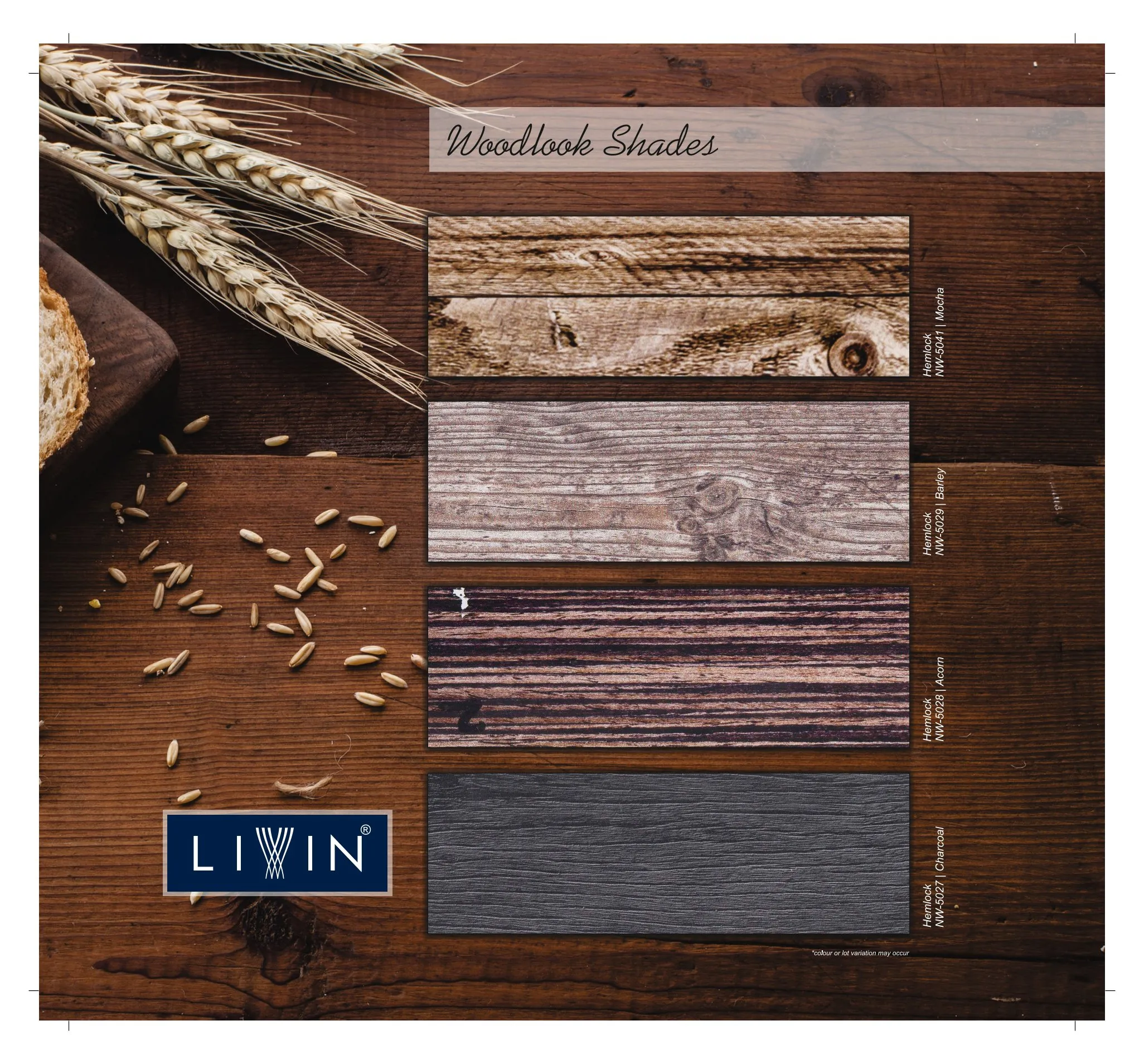Livin Wooden Blinds NW-5027– NW-5028 NW-5029-Elegant & Durable