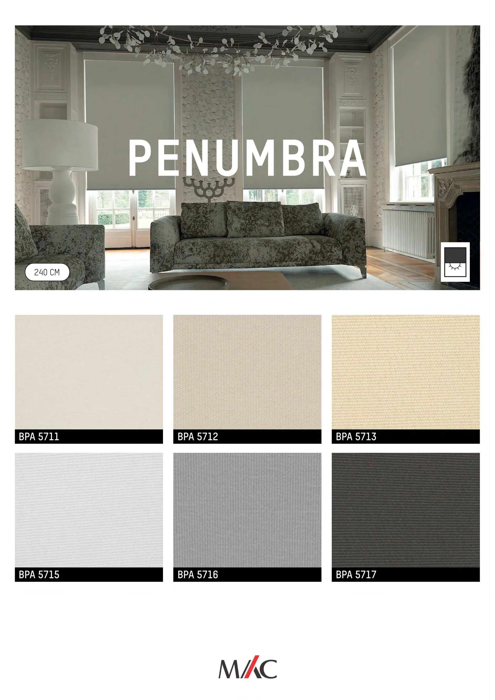 Mac Blackout Blinds PENUMBRA – Full Light Control