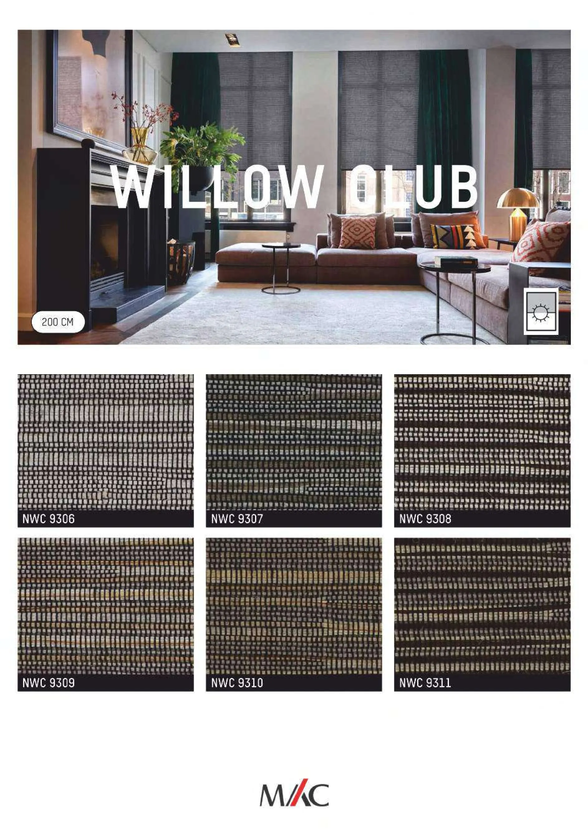 Mac Nature Blinds WILLOW CLUB – Stylish & Durable Window Blinds